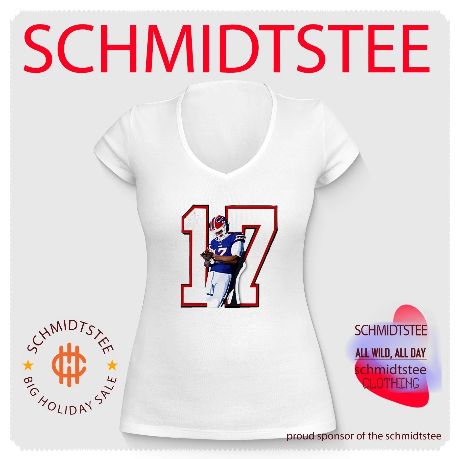 Buffalo Bills Josh Allen number 17 player portrait MVP shirt