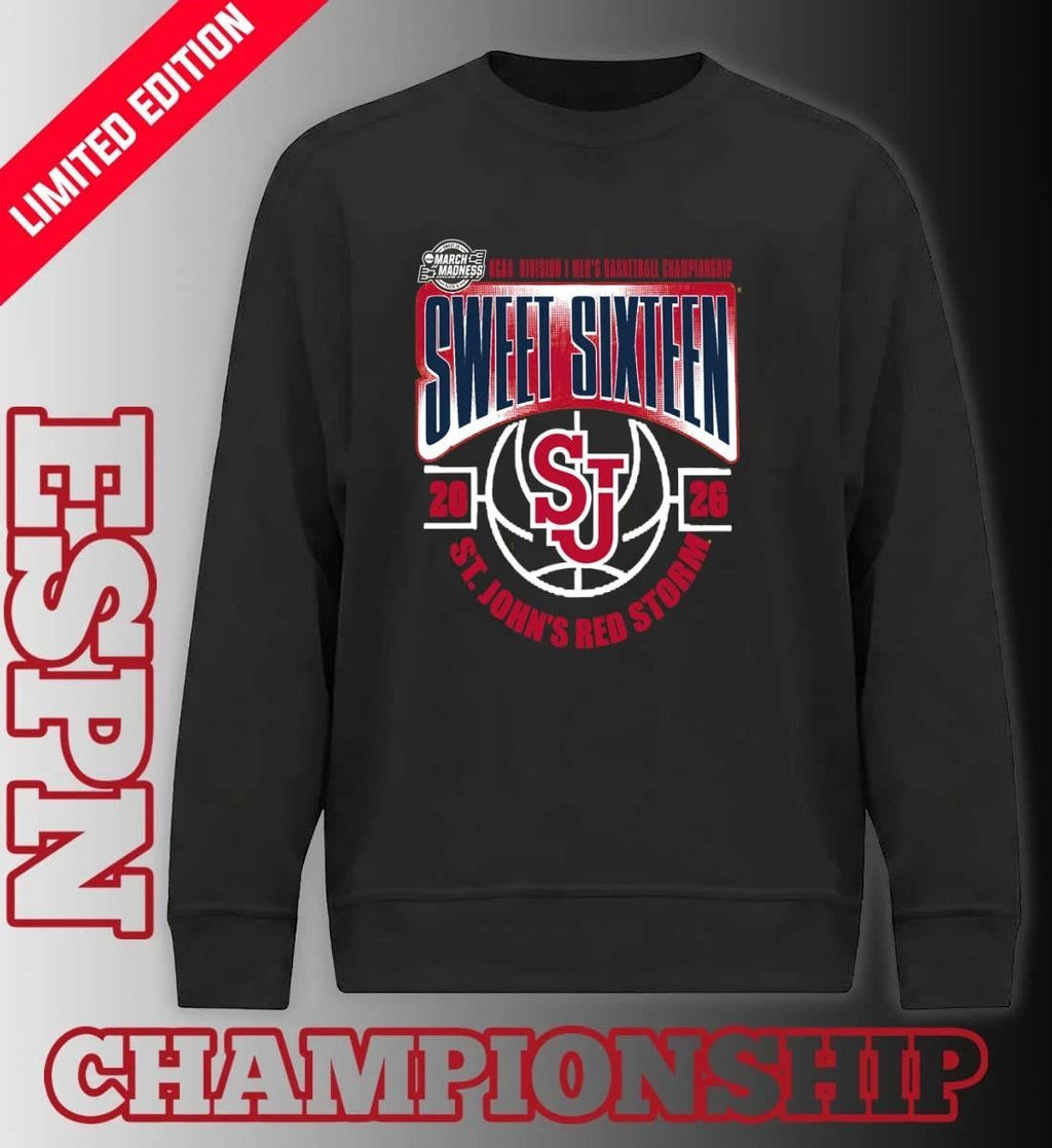 St. John’s Red Storm Sweet 16 NCAA DI Men’s Basketball Tournament March Madness 2026 T-Shirt