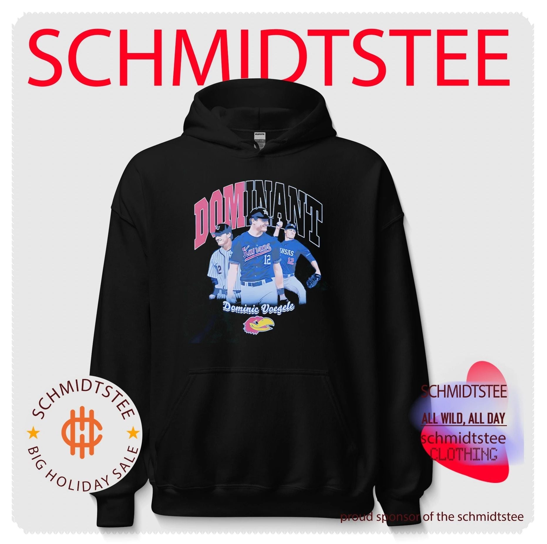 Kansas Baseball Dominic Voegele Dominant shirt