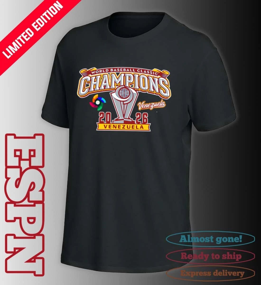 Venezuela Baseball World Baseball Classic 2026 Champions T-Shirt