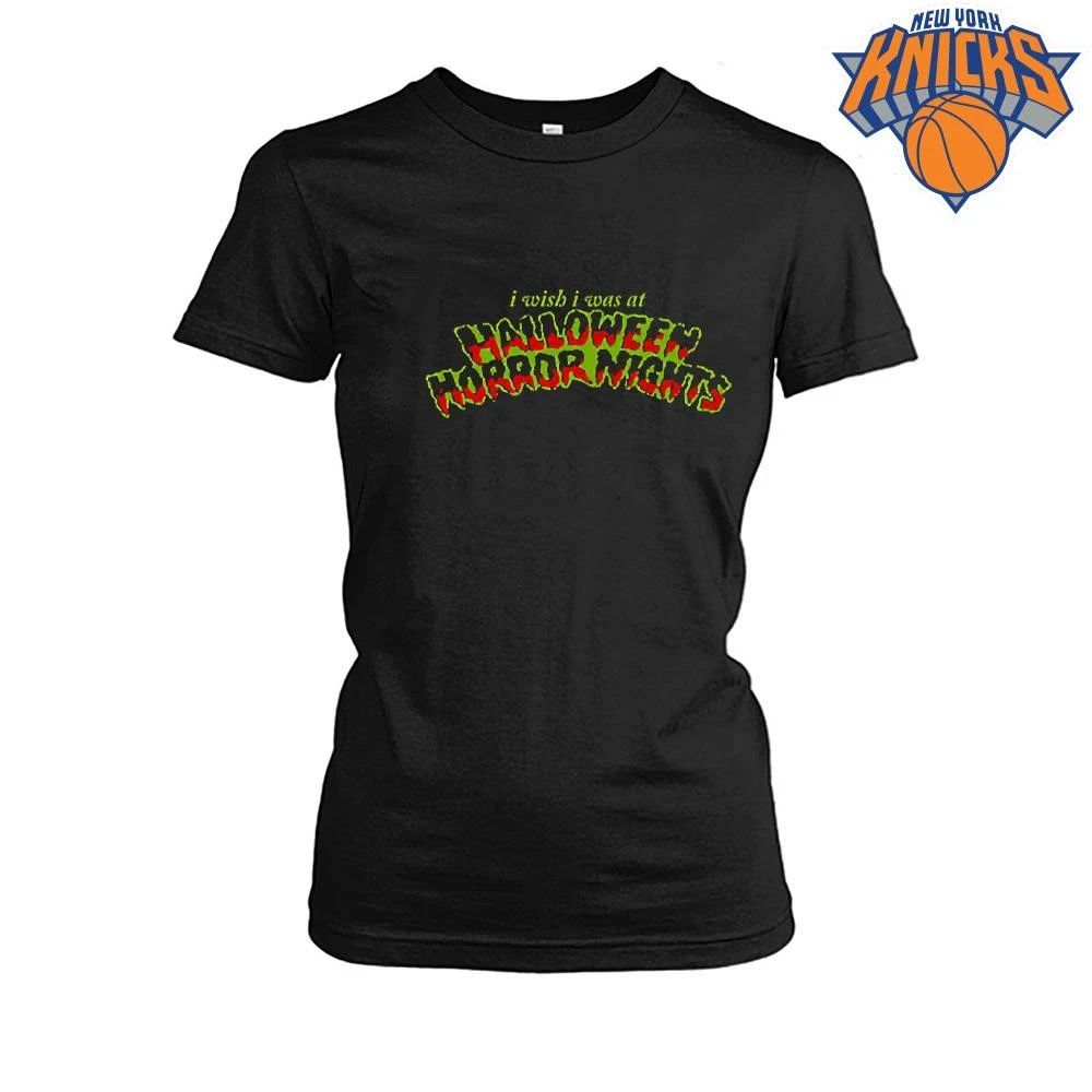 I Wish I Was At Halloween Horror Nights Aesthetic Graphic Shirt