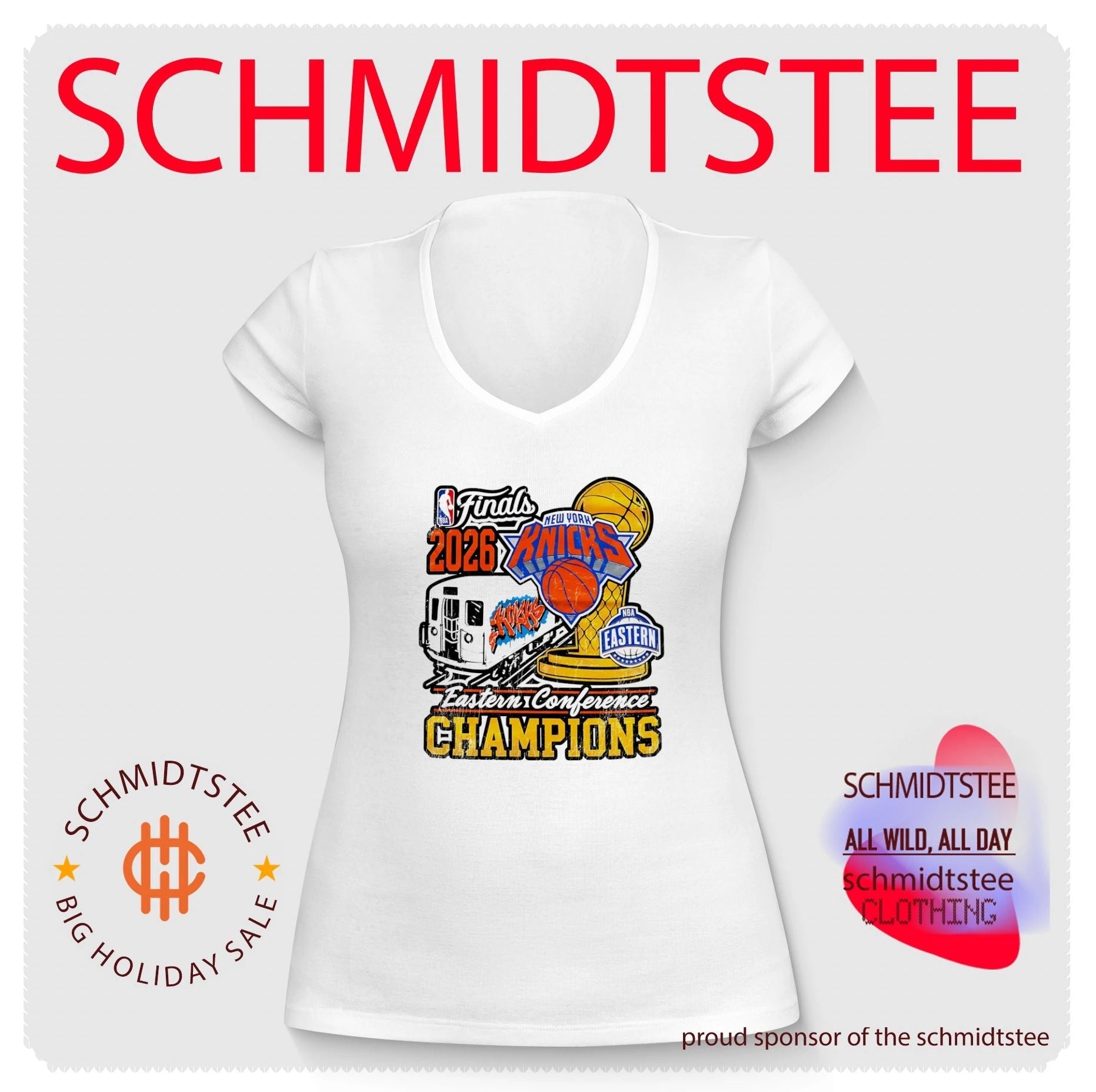 New York 2026 Eastern Conference Champions train graphic shirt