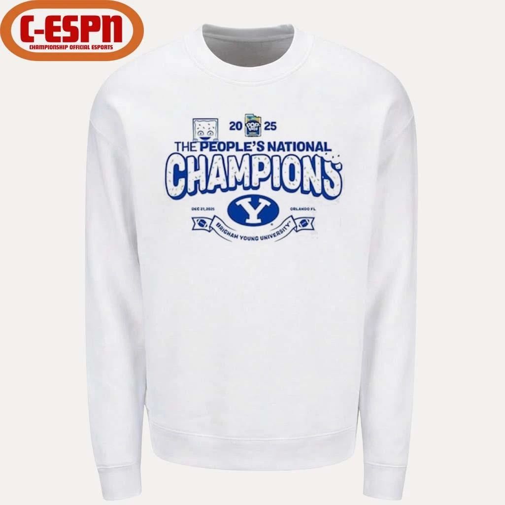 The People’s National BYU Cougars 2025 PopTart Bowl Football Champions Shirt