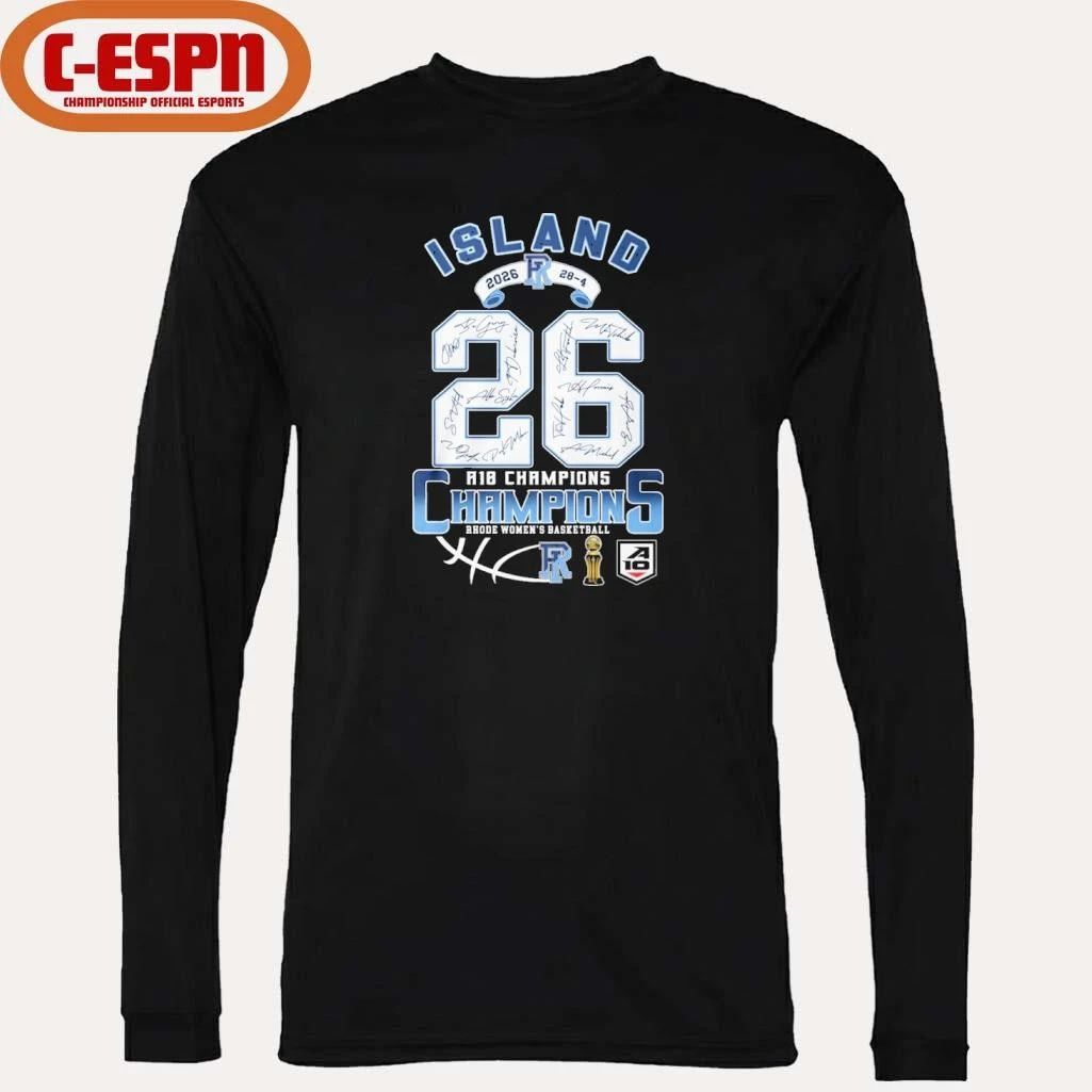 Rhode Island Women’s Basketball 2026 A10 Tournament Champions 28-4 Shirt