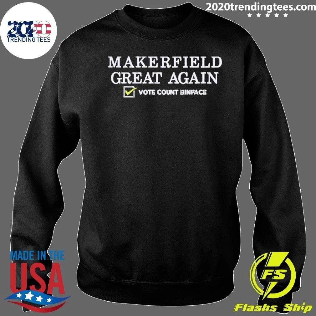 Binface Clacton Vote Count Bintage Makerfield Great Again 2026 Political shirt