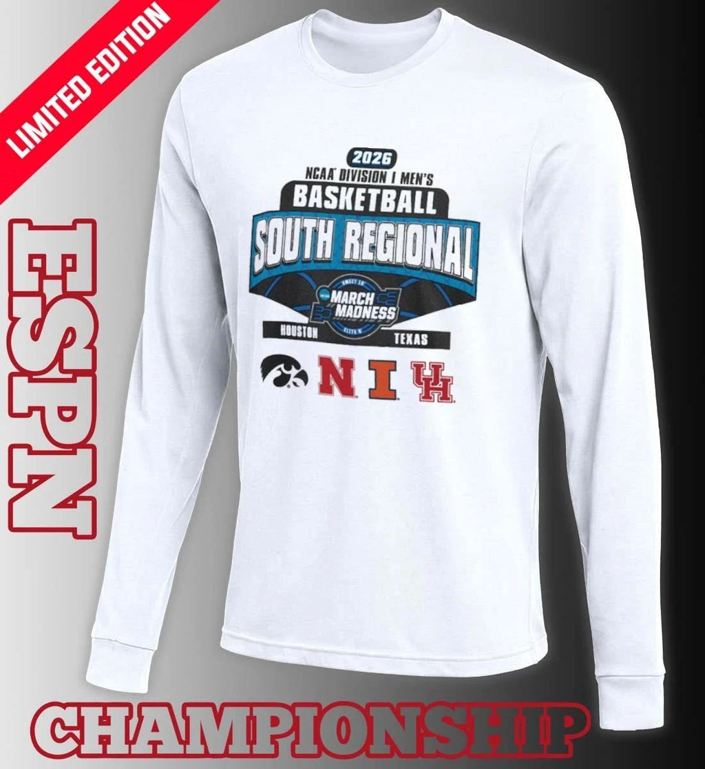 4 Team 2026 NCAA DI Men’s Basketball South Regional Houston, Texas T-Shirt
