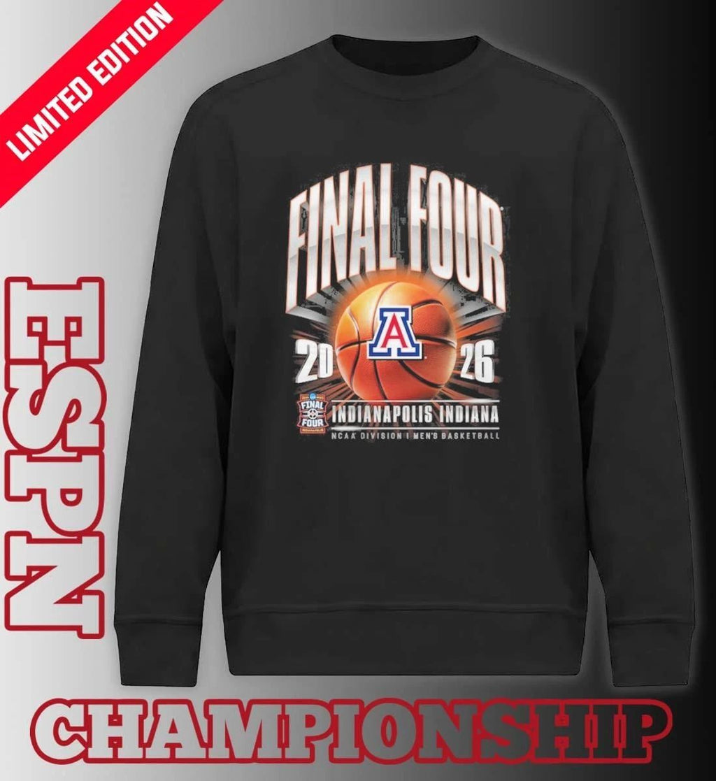 Arizona Wildcats 2026 NCAA Men’s Basketball Tournament March Madness Final Four Vintage T-Shirt