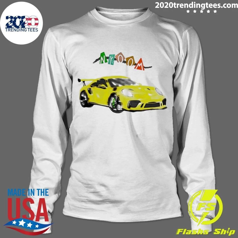 Porsche Gt3rs Nyoom Yellow Sports Car Shirt