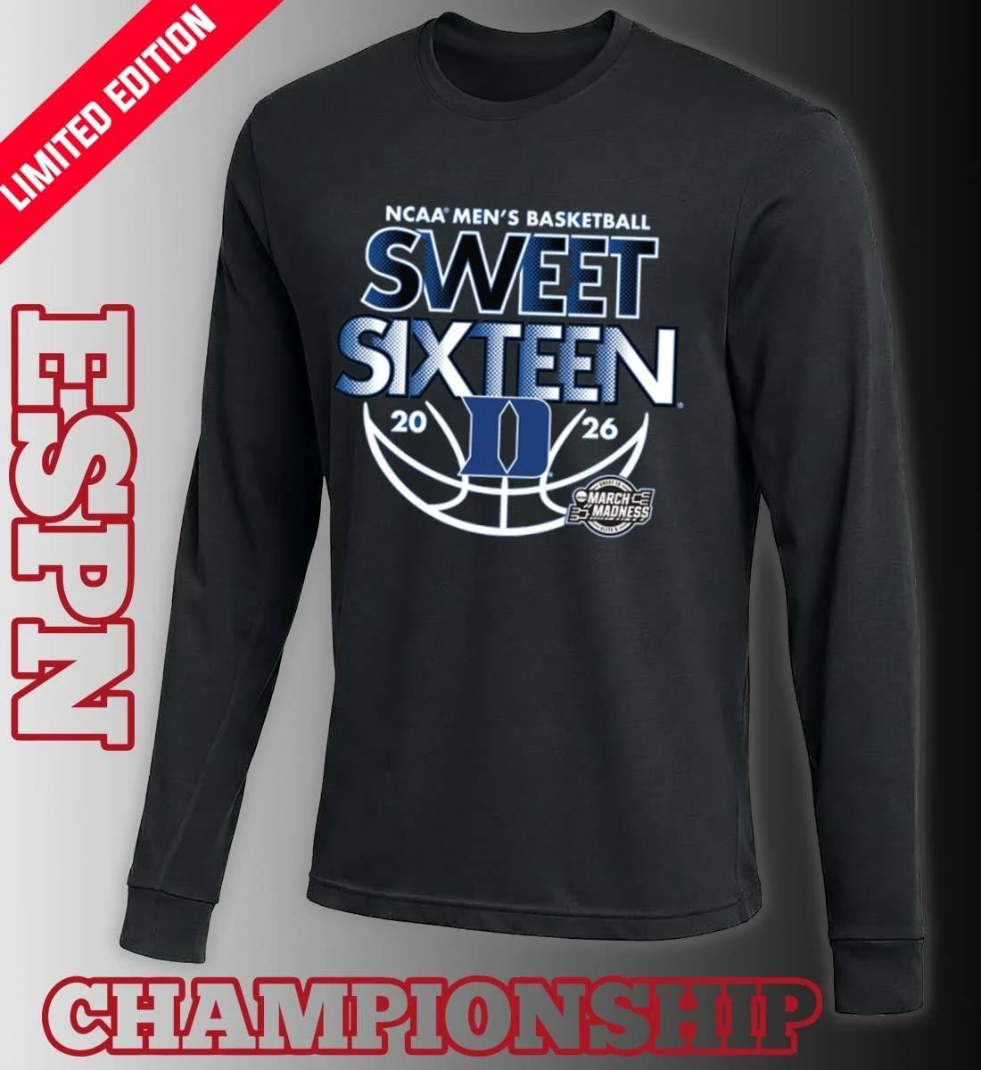 Sweet Sixteen 2026 Duke NCAA Men’s Basketball Shirt