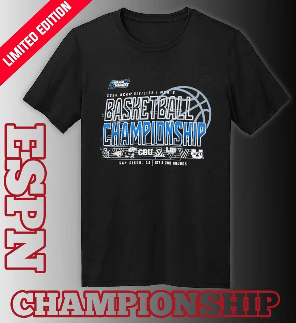 1st, 2nd Rounds 2026 NCAA DI Men’s Basketball Championship – San Diego, CA Shirt
