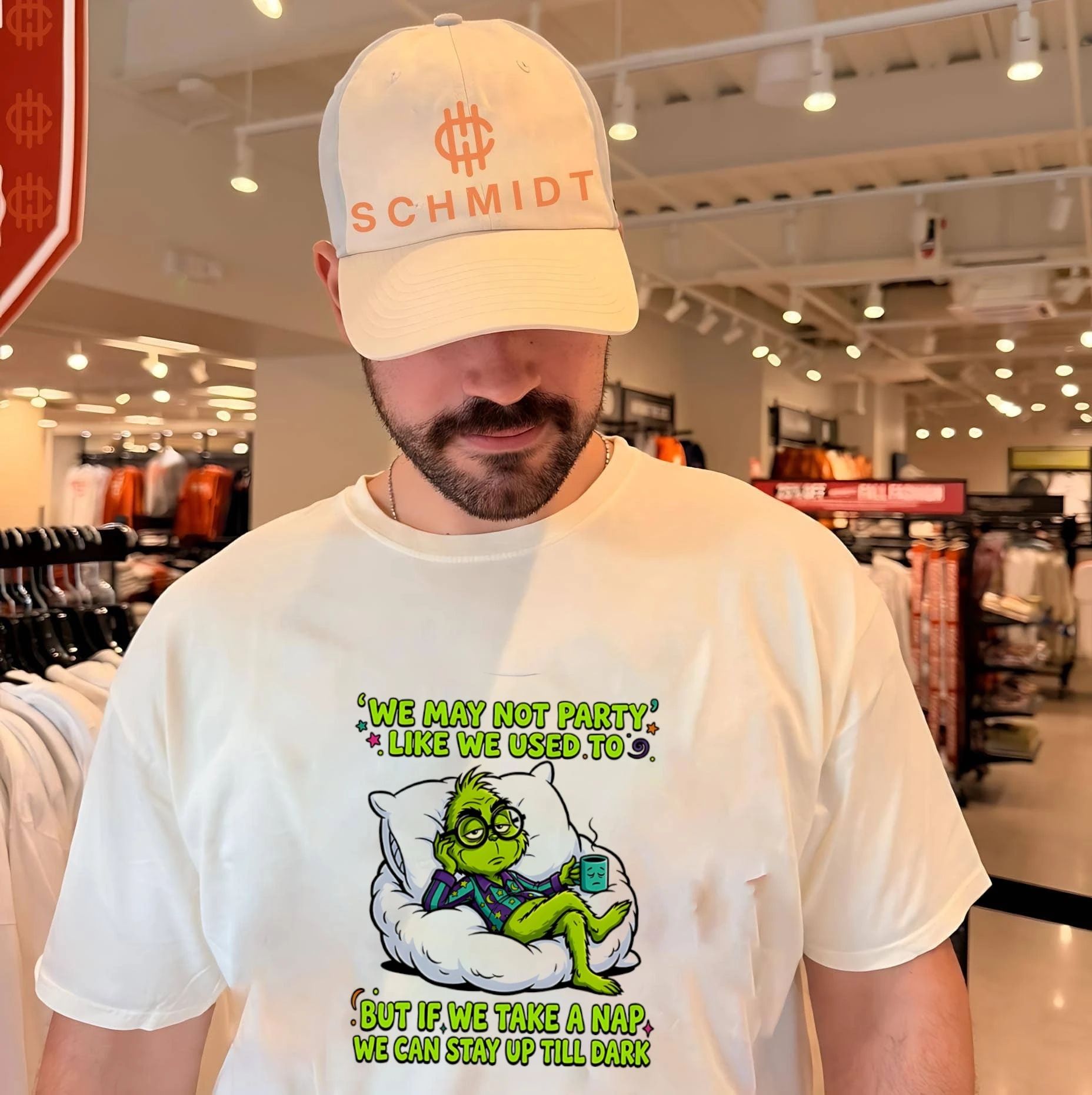 We may not party like we used to but if we take a nap Green Grinch shirt