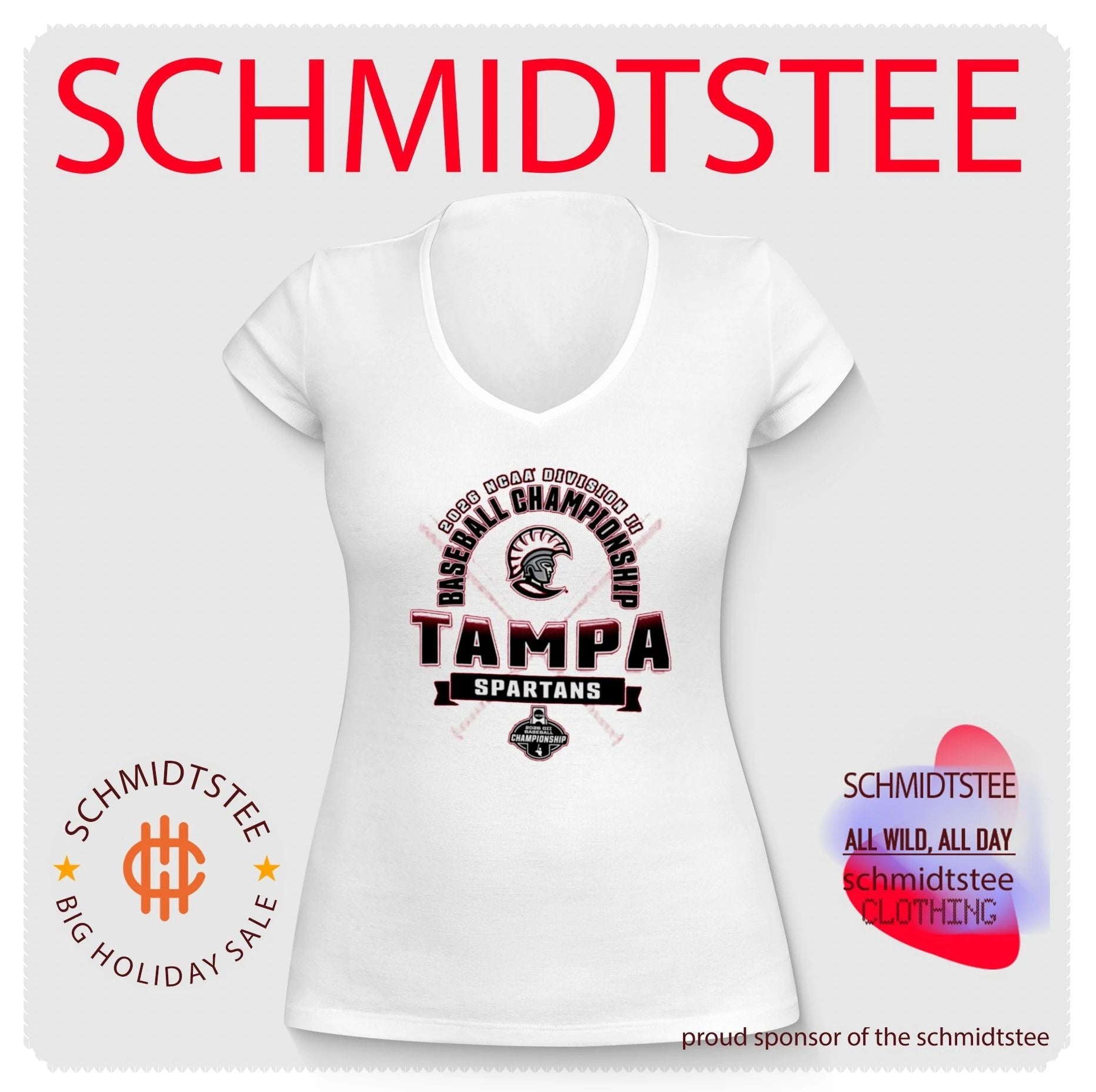 Tampa Spartans 2026 NCAA Division II Baseball Championship shirt