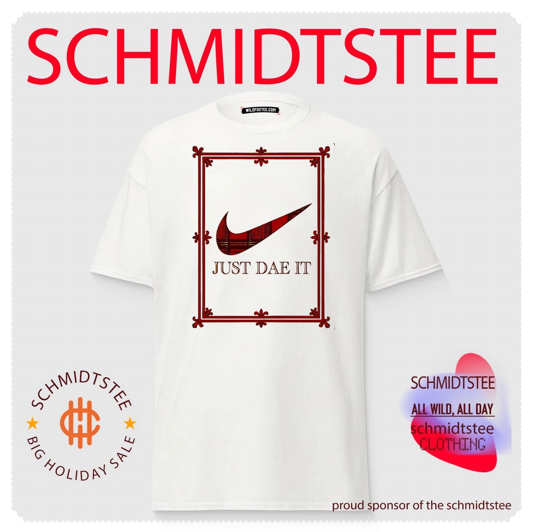 Just Dae It Scottish Plaid Swoosh Scotland shirt