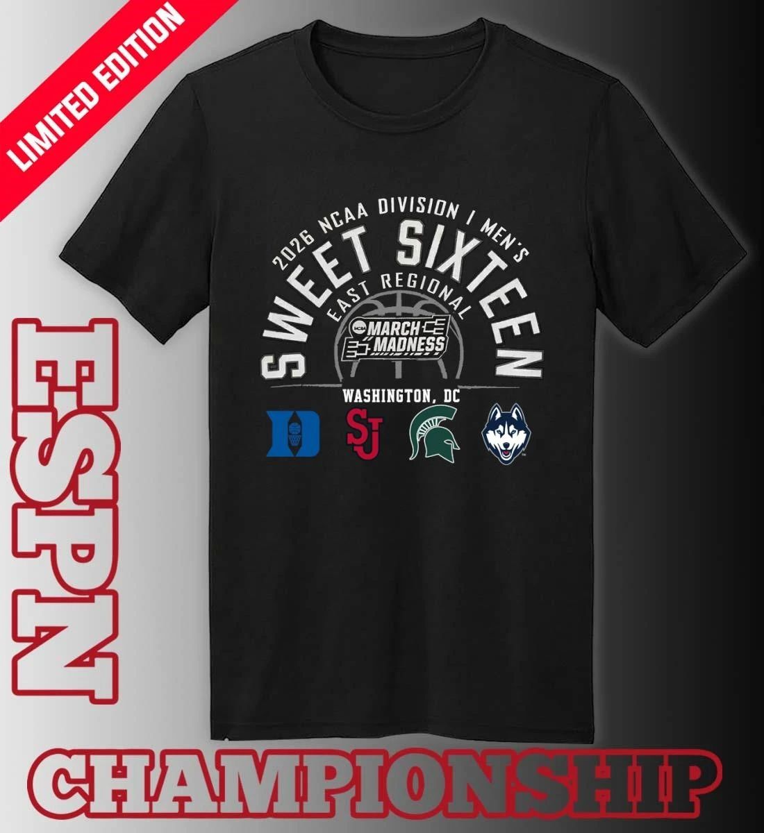 2026 NCAA DI Men’s Basketball Sweet 16 East Regional – Washington DC T-Shirt
