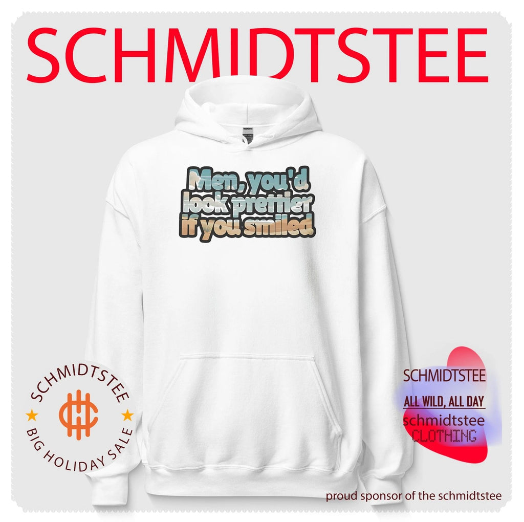 Men you’d look prettier if you smiled retro graphic shirt