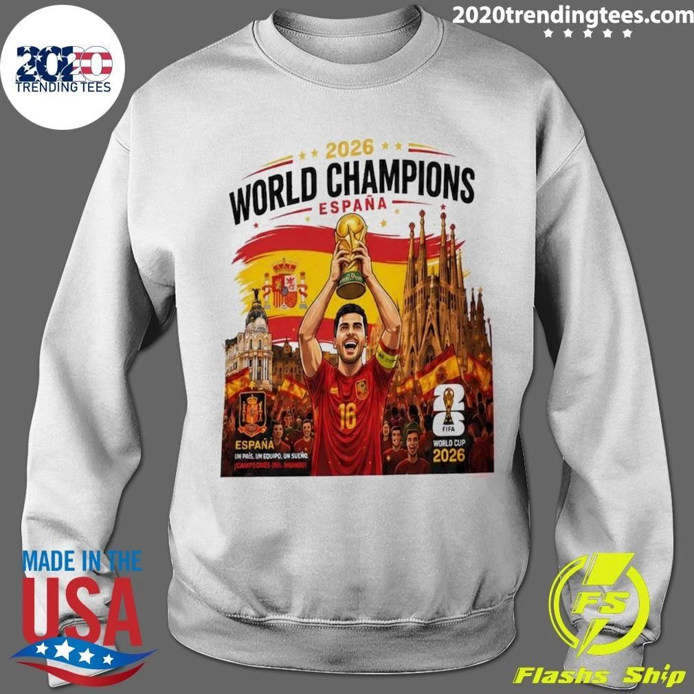 Spain World Cup 2026 Champions, España Football Fan Shirt