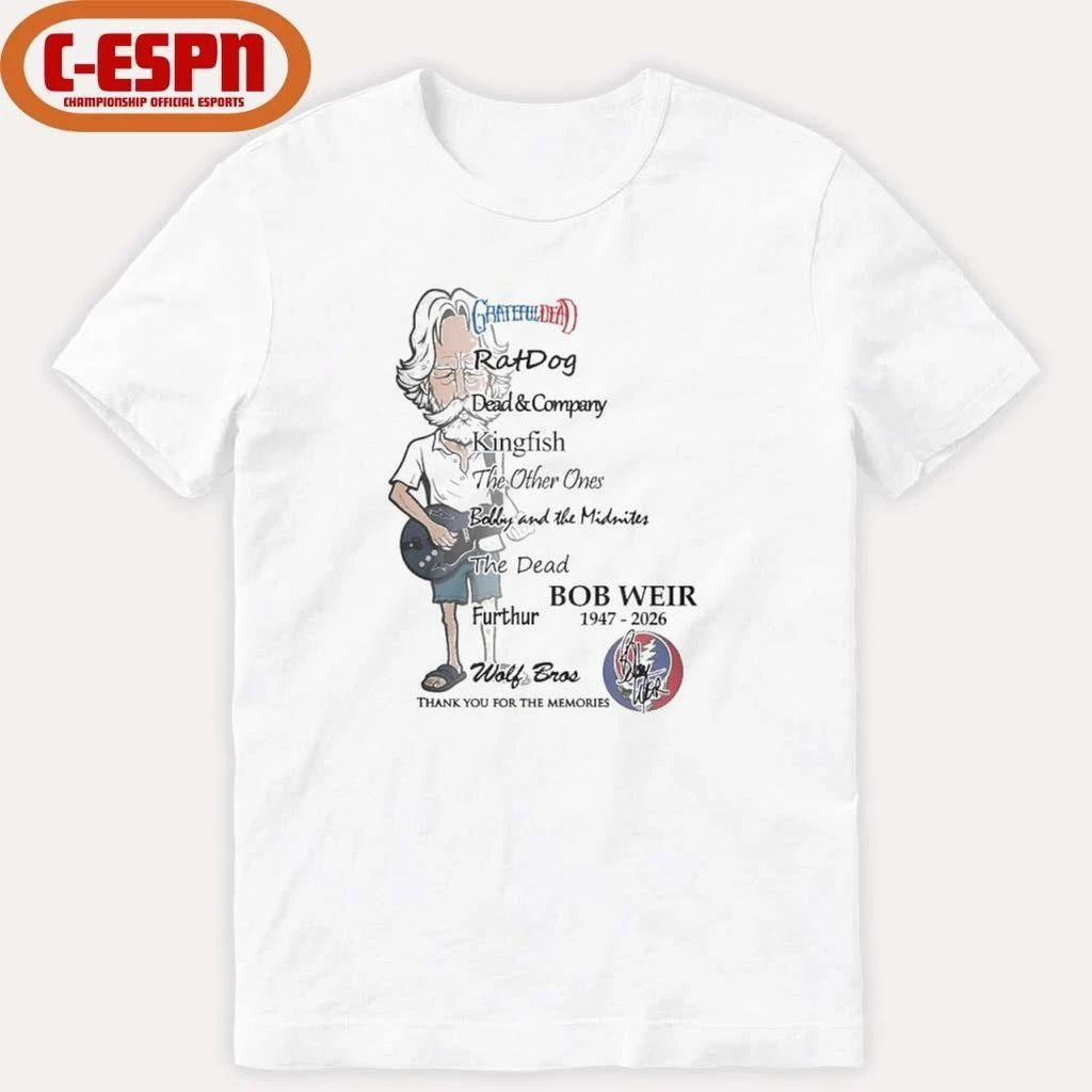 Bobby Weir 1947-2026 Grateful Dead Wolf Bros Shirt