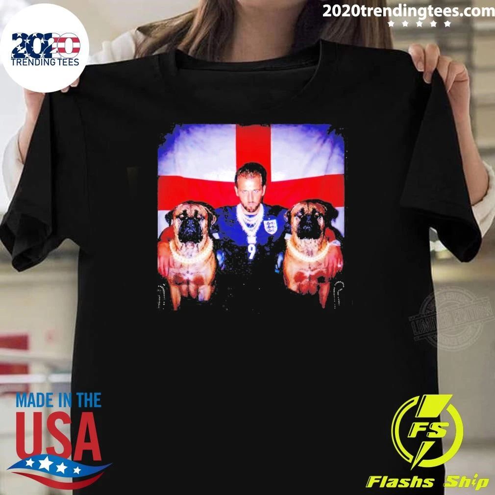 Harry Kane England Football Three Lions Vintage Shirt