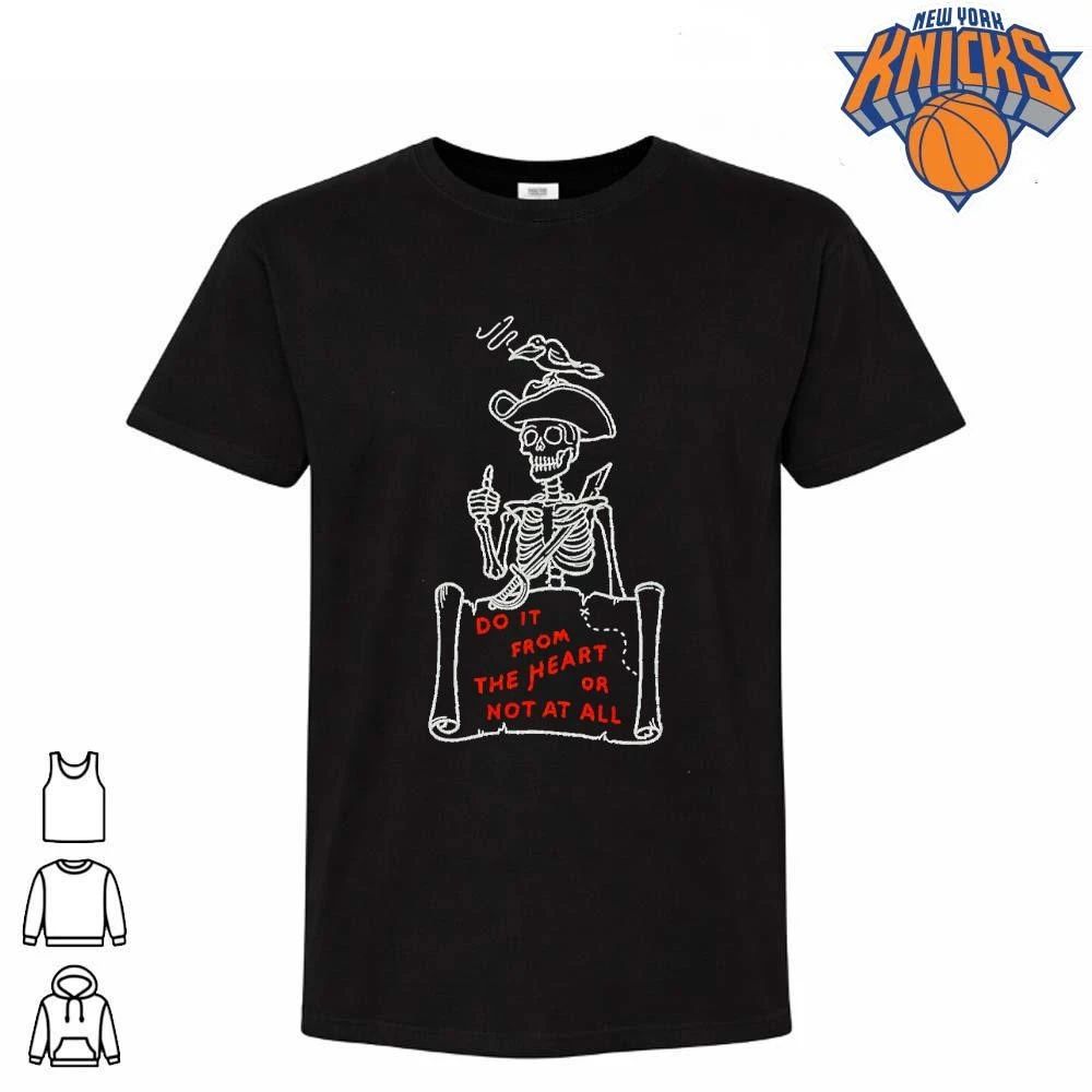 Do It From The Heart Or Not At All Pirate Skeleton Map Bird Shirt