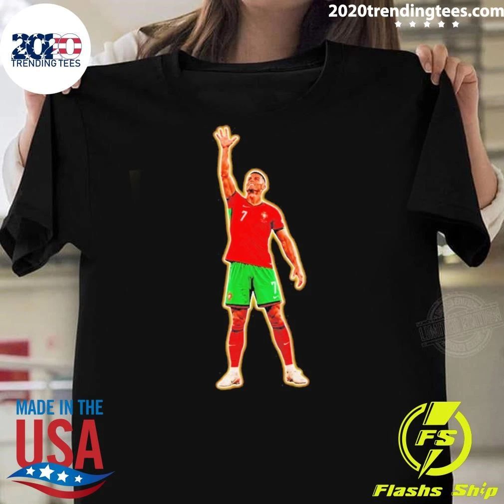 Cristiano Ronaldo 7 Portugal Soccer World Cup 2026 Celebration Shirt