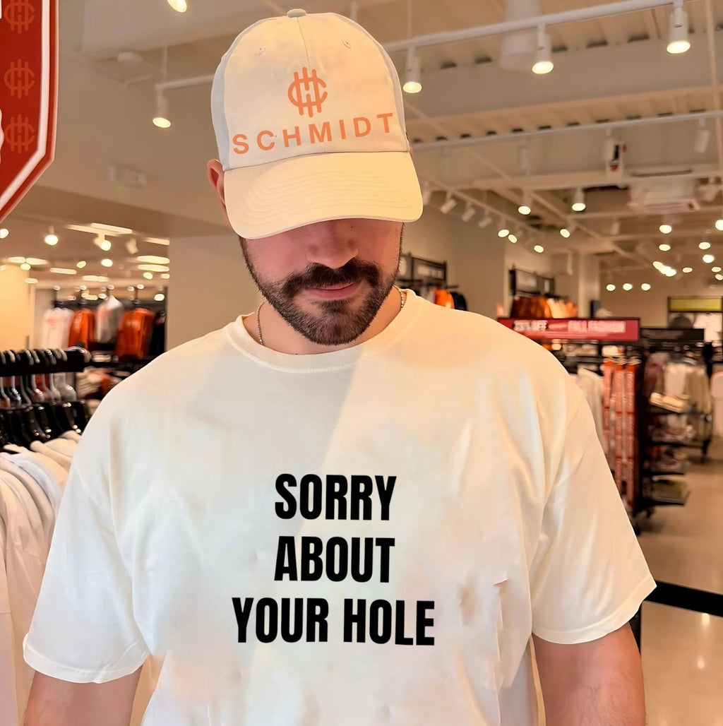 Sorry about your hole shirt