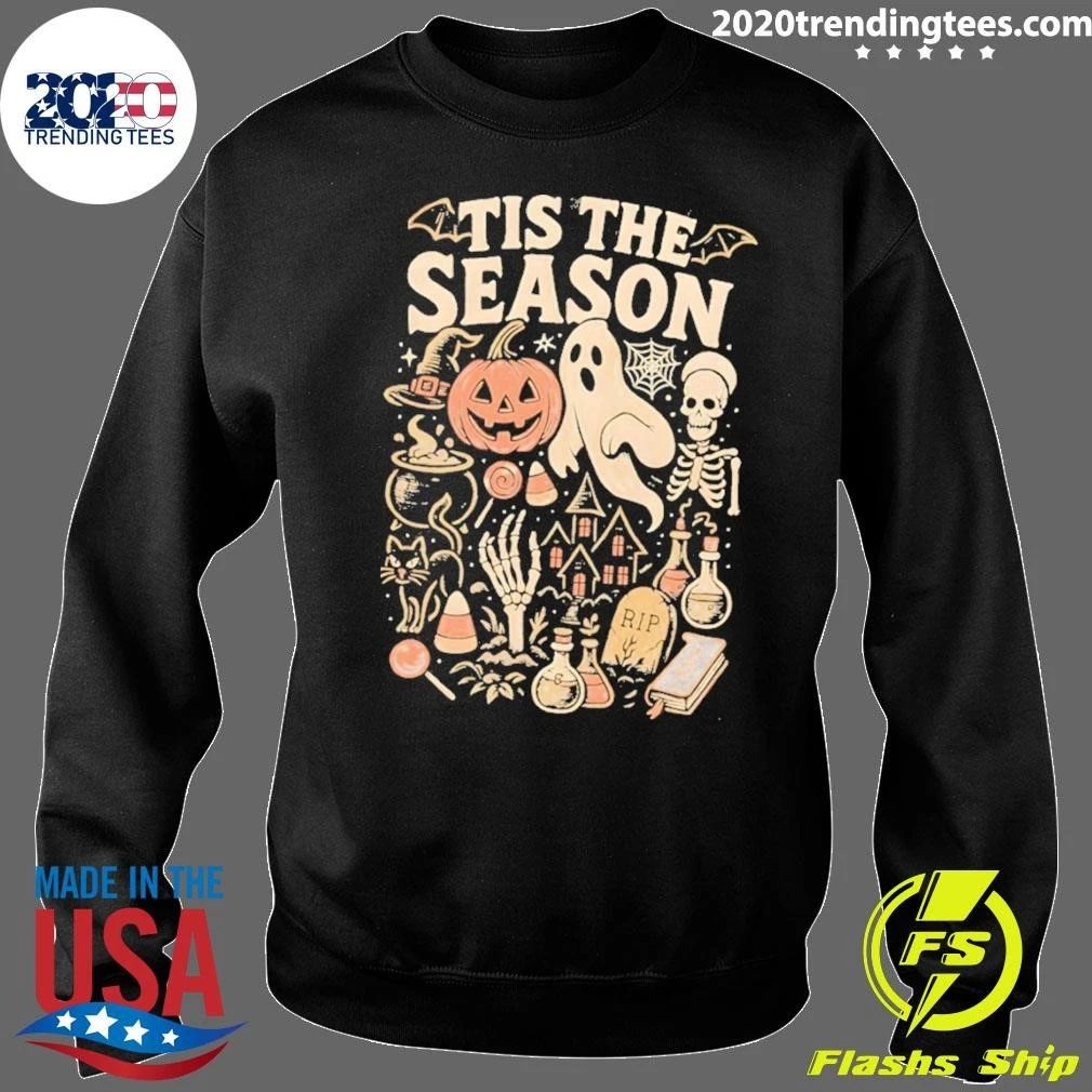 Tis The Season Skeleton Pumpkin Ghost Halloween 2026 Shirt