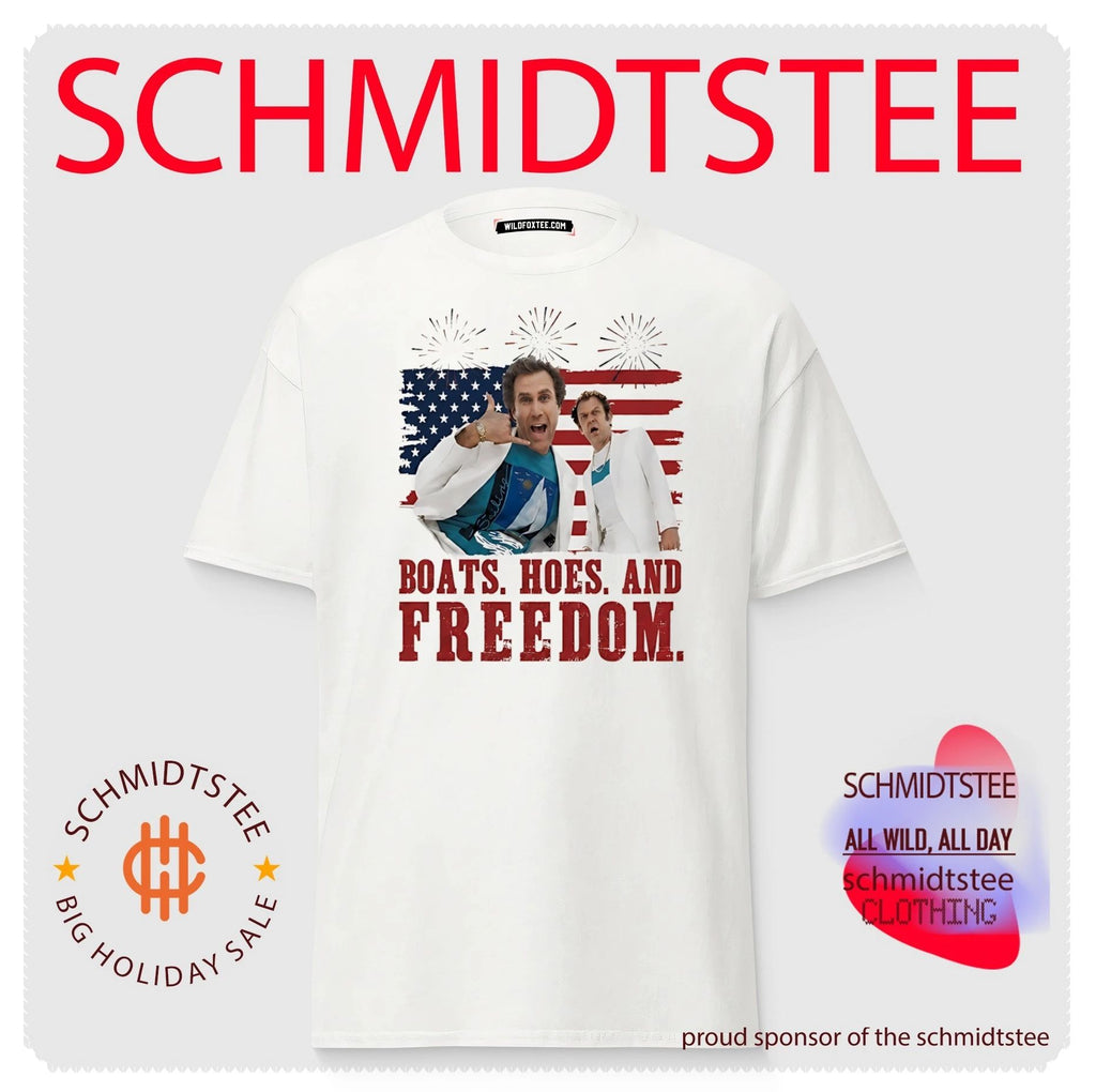 Boats Hoes and Freesom 4th of July shirt