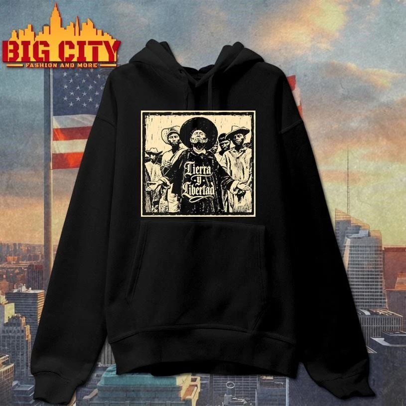 Tierra Y Libertad Mexican Revolution Peasant Resistance Graphic T-shirt