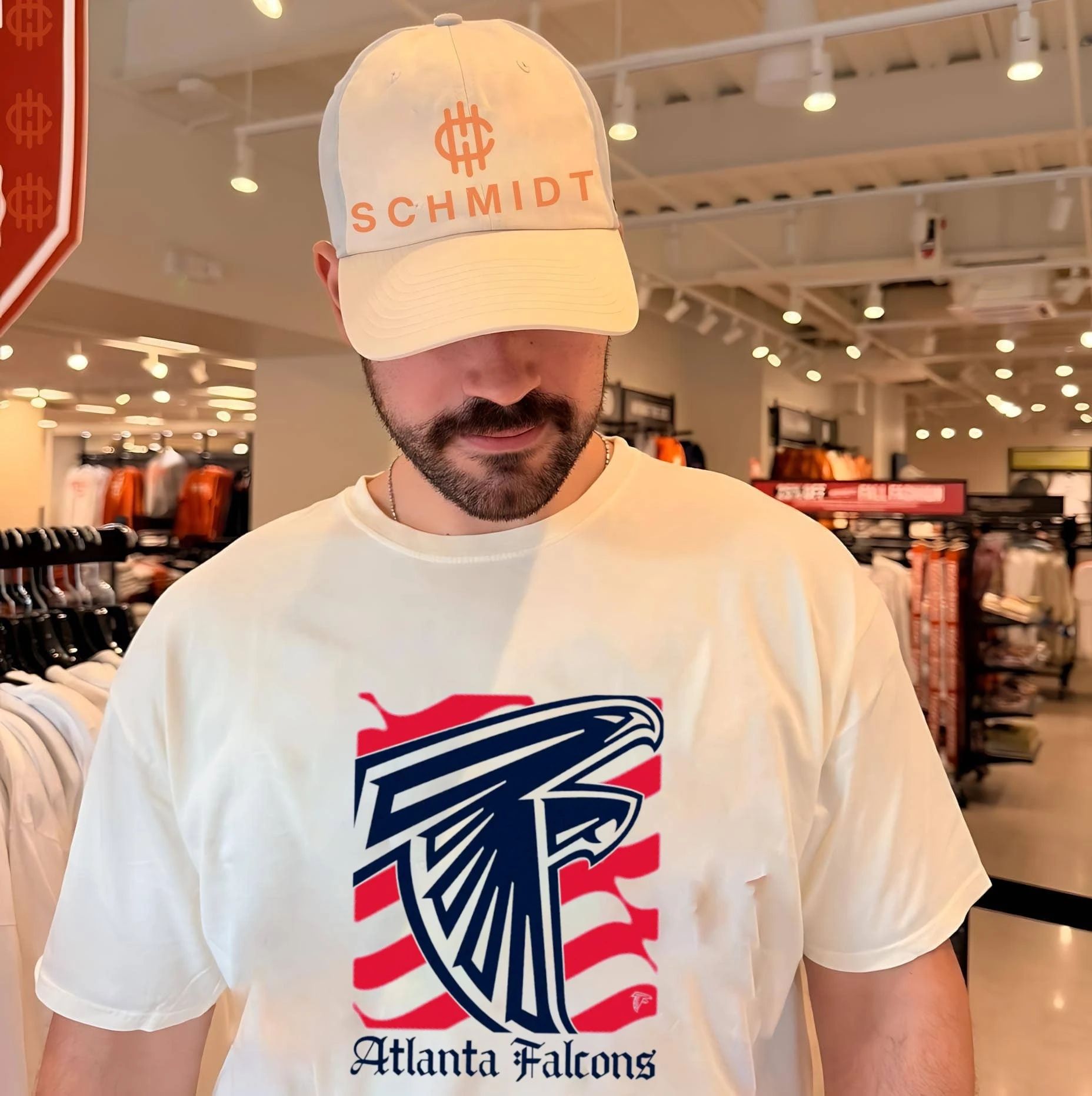 Atlanta Falcons American 250th Flag Heritage Wordmark shirt