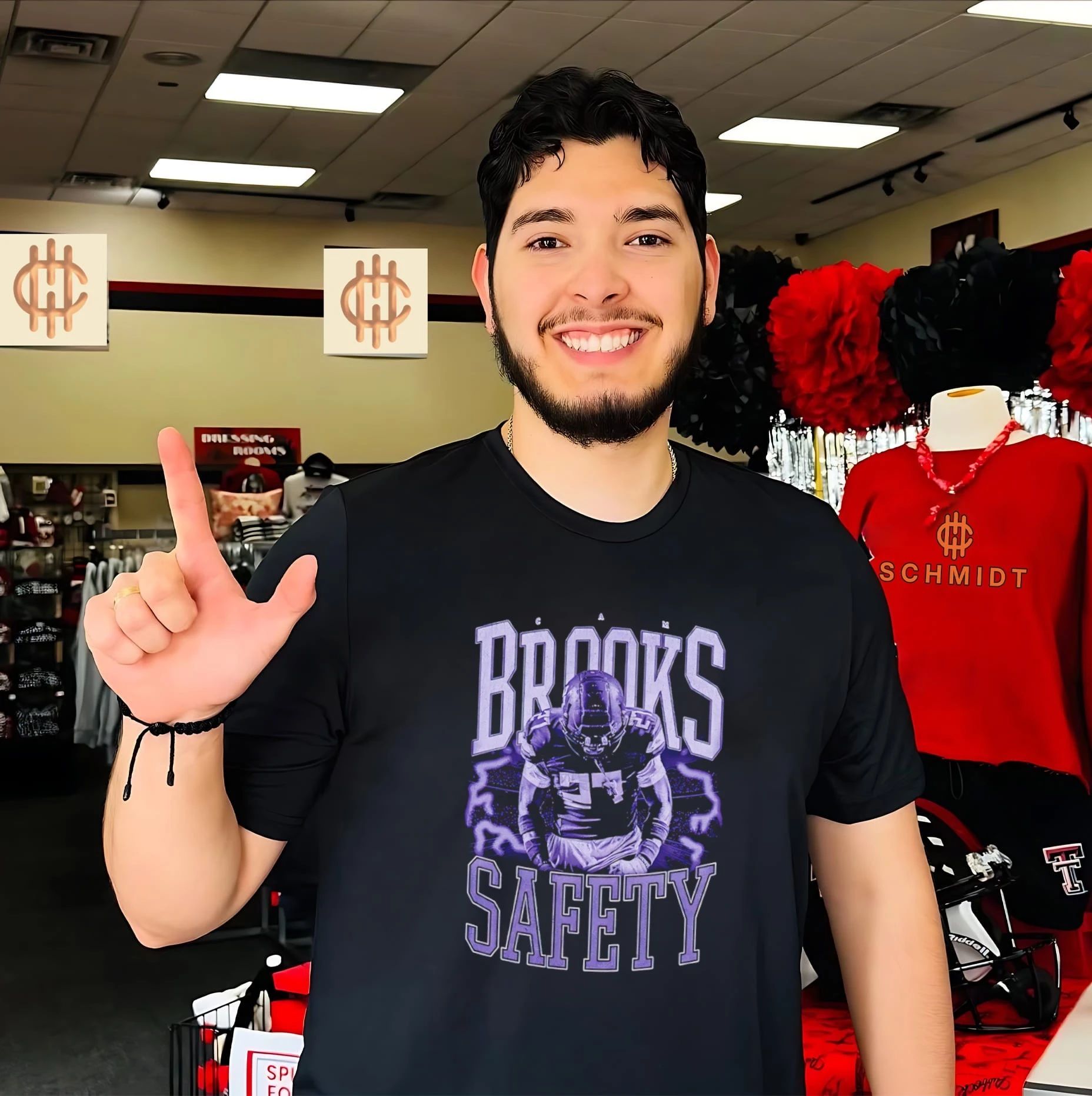 Cam Brooks Safety Football sports apparel shirt