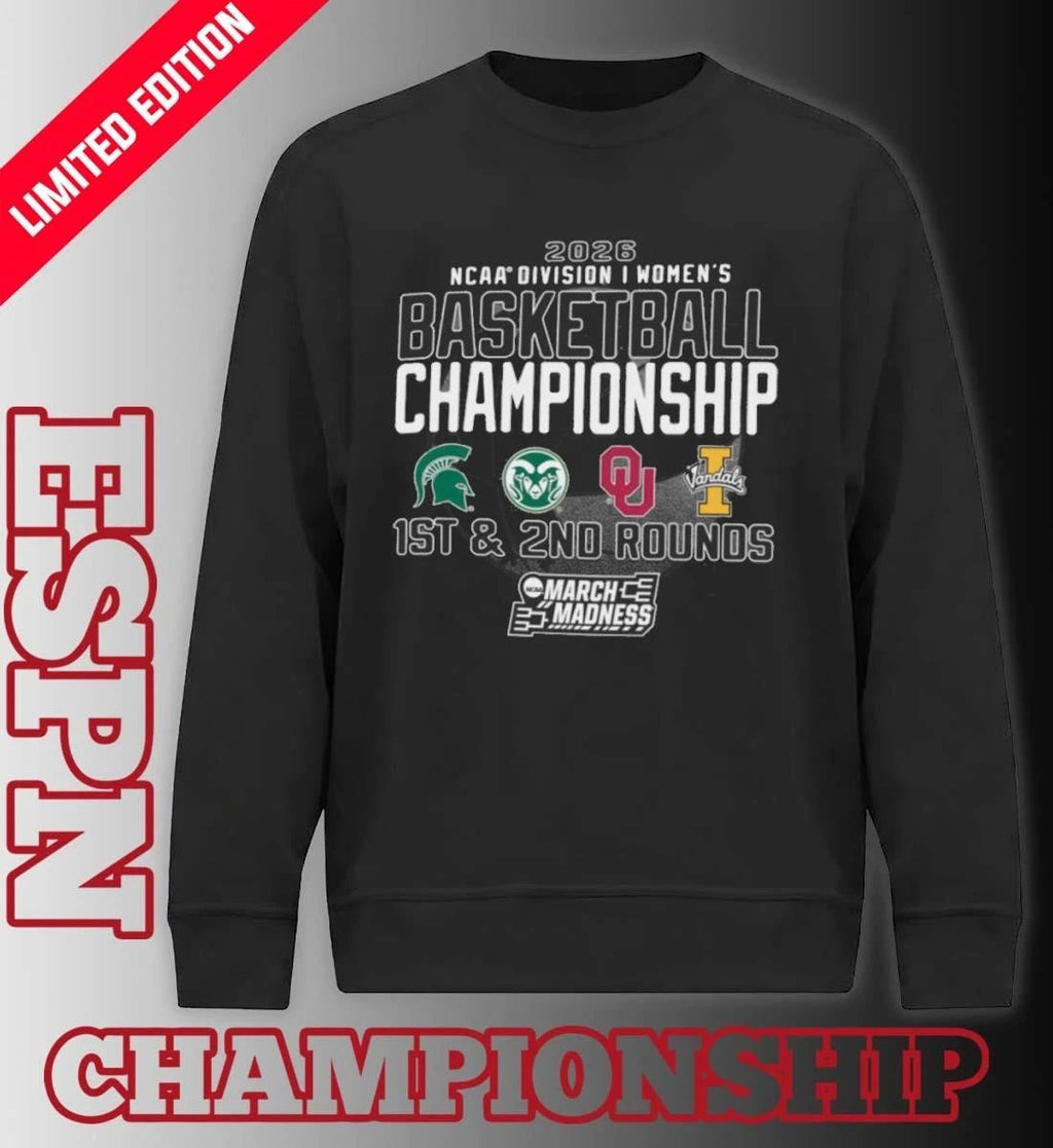 1st, 2nd Rounds 2026 NCAA DI Women’s Basketball Championship – Norman, OK Shirt