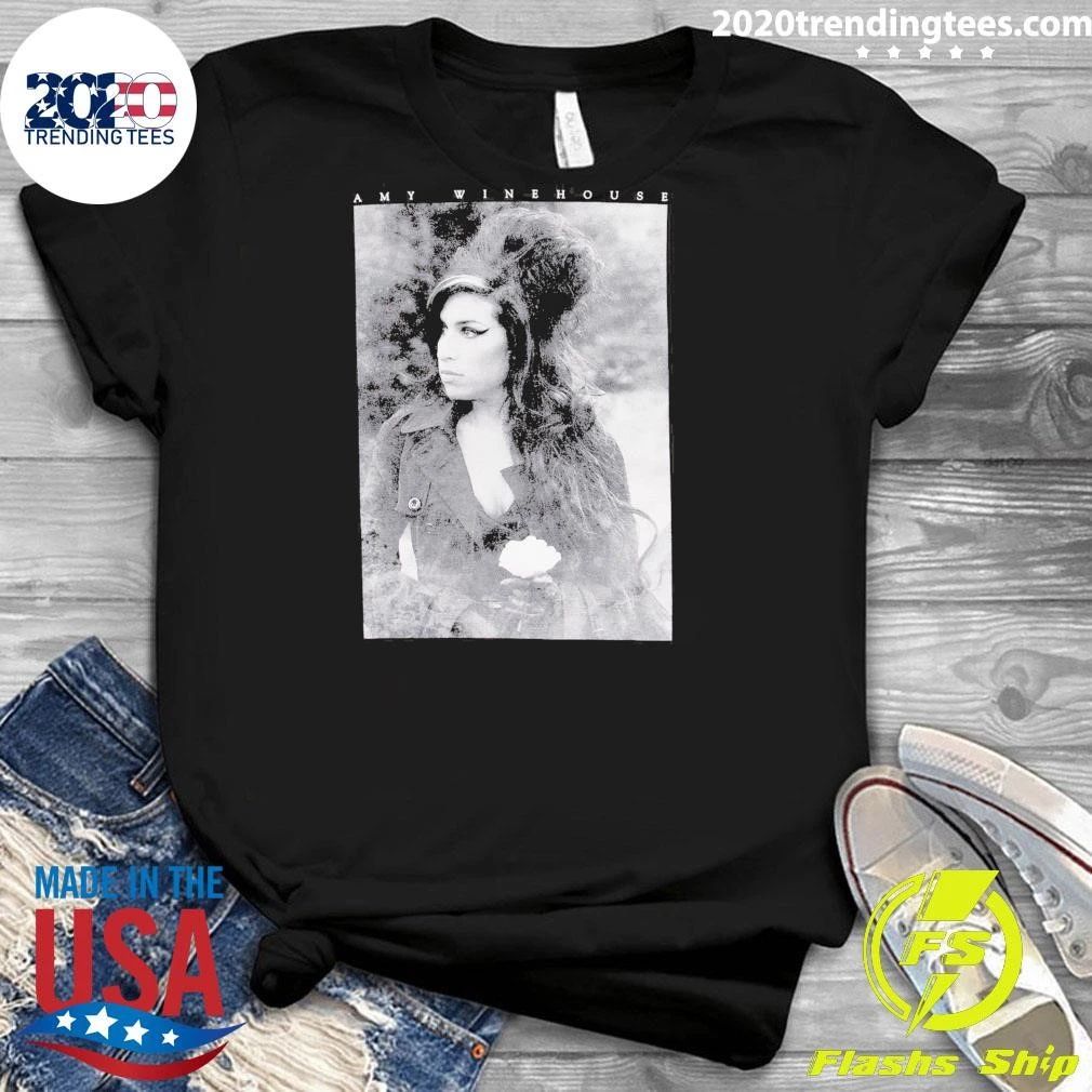 Amy Winehouse Flower Tee Shirt