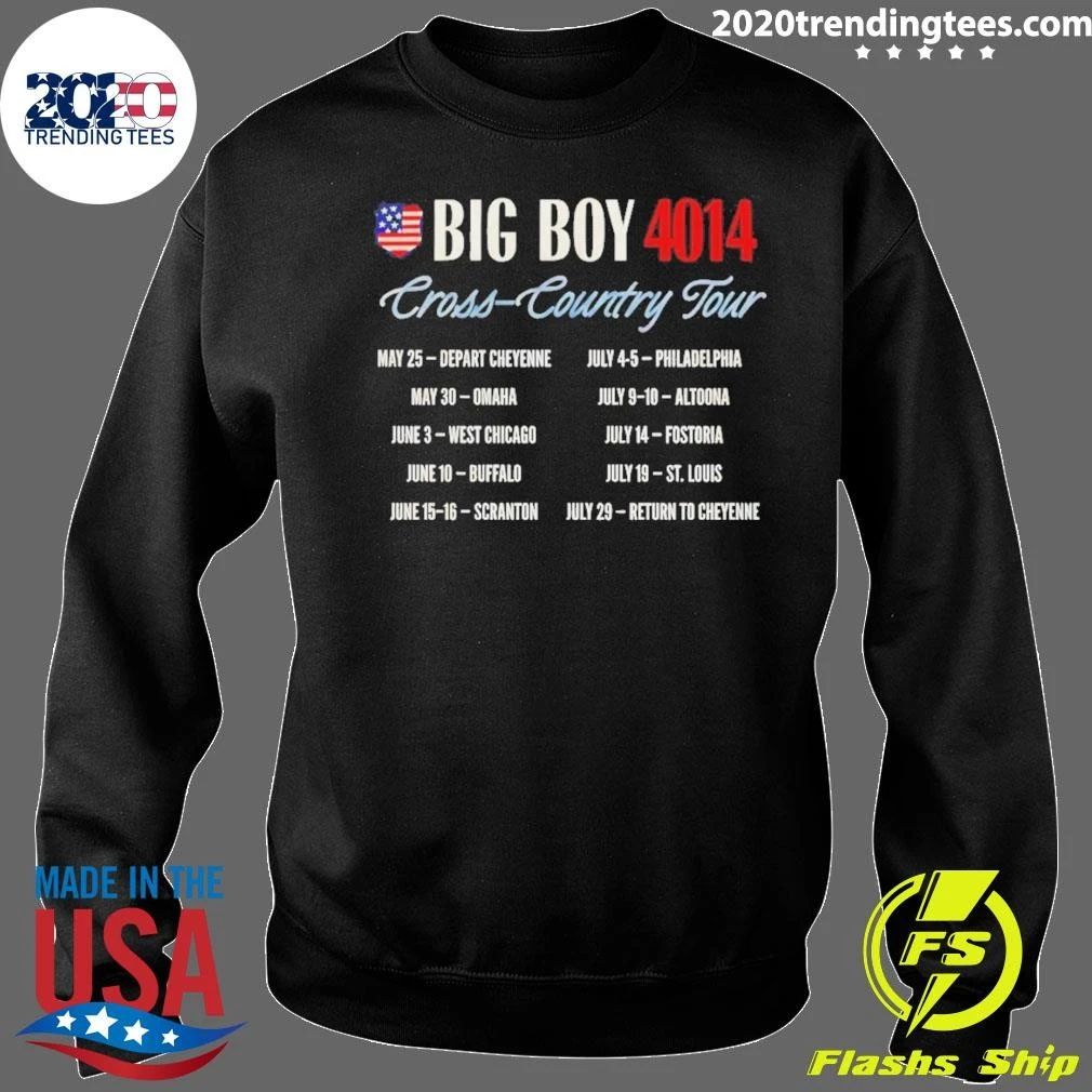 Big Boy 4014 Tour America 250th Train Cross Country Tour Shirt