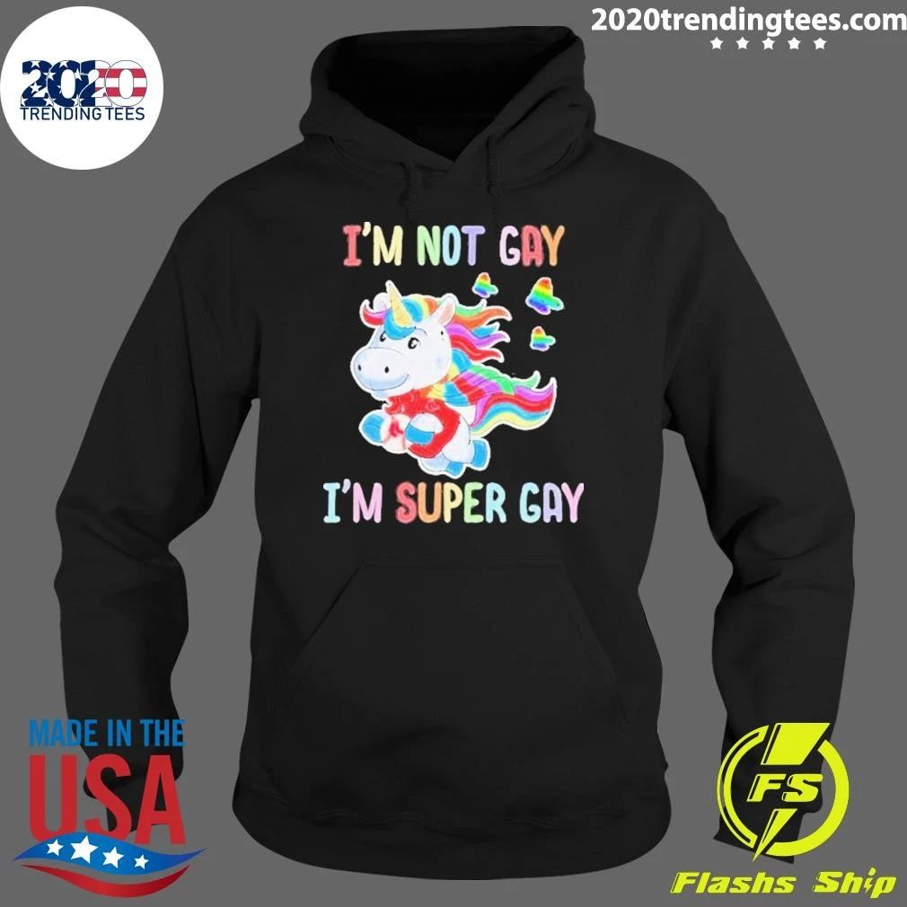 Unicorn Boston Red Sox I’m Not Gay I’m Super Gay Shirt