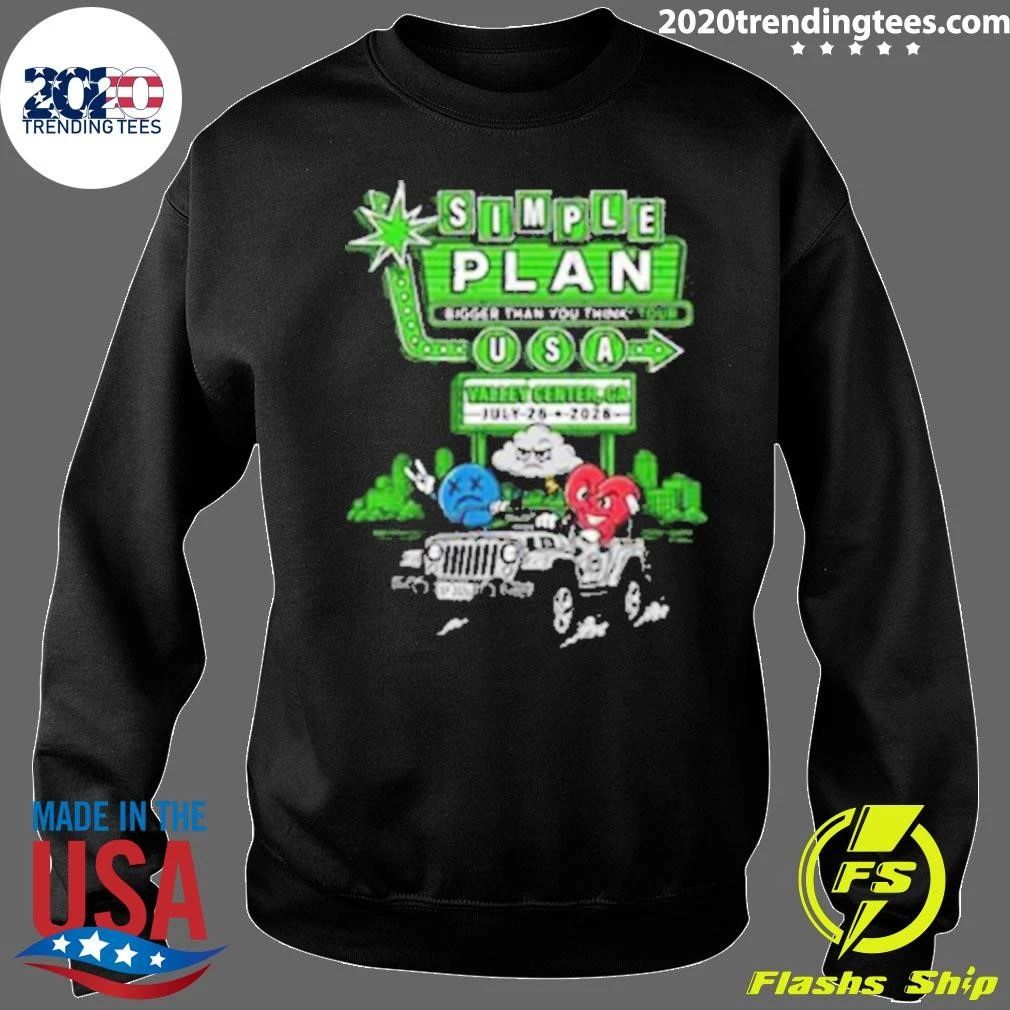 Simple Plan Valley Center Ca Event Tee At The Events Center In Valley Center Ca On July 26 2026 Shirt