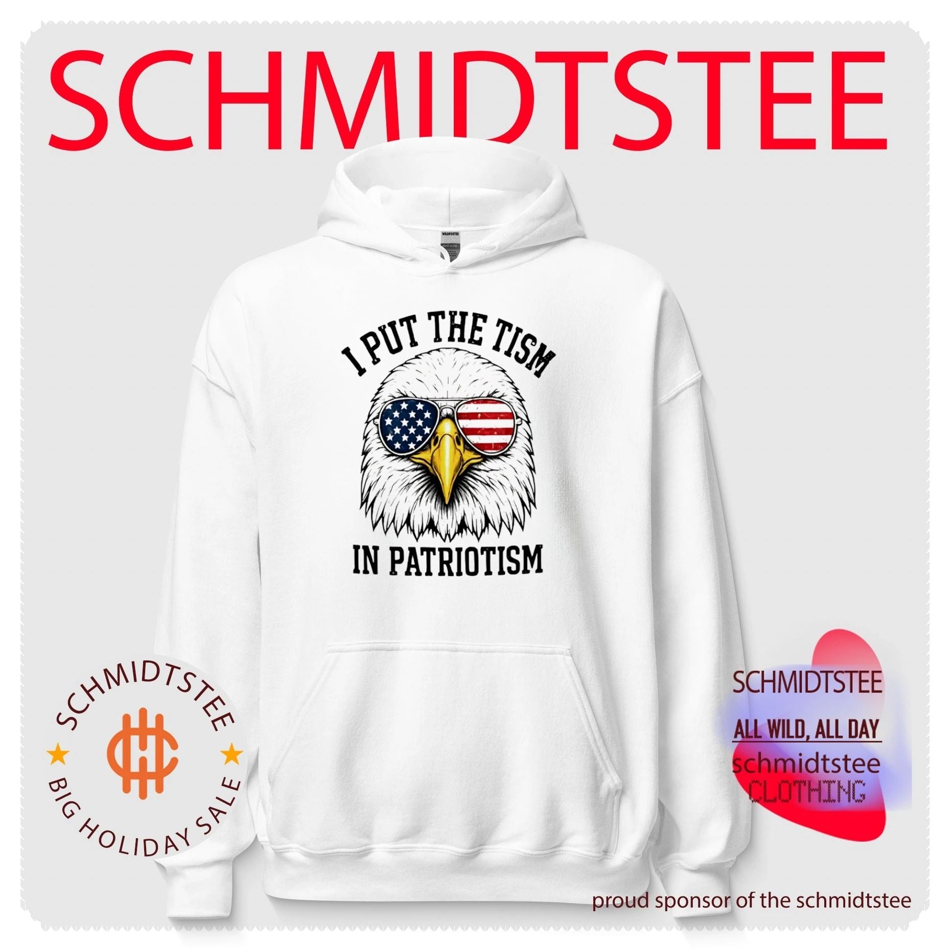 I Put the Tism in Patriotism American Eagle shirt
