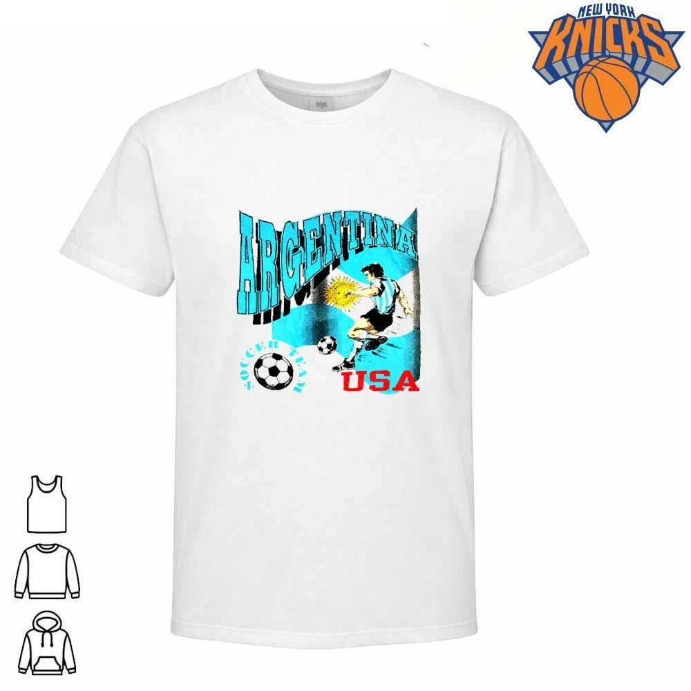 Diego Maradona Argentina Soccer Team USA 1994 World Cup Retro Shirt