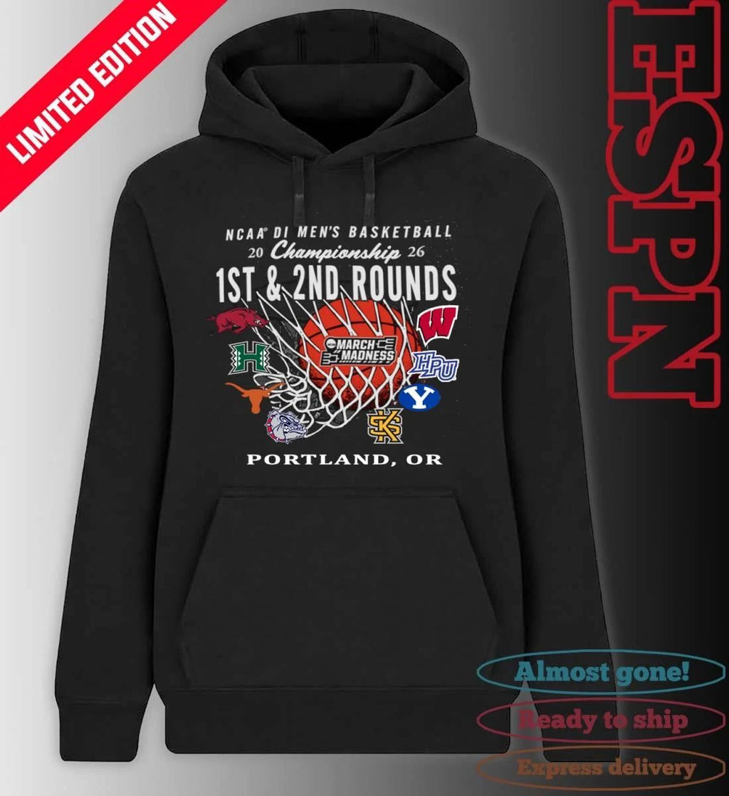 2026 NCAA DI Men’s Basketball 1st, 2nd Rounds – Portland Shirt