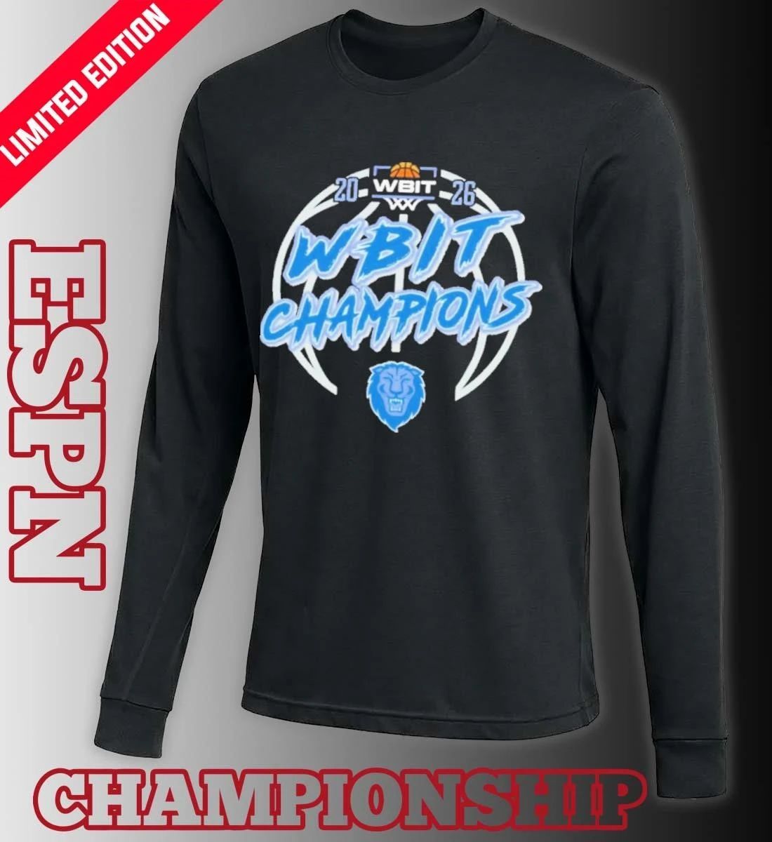 Columbia University 2026 WBIT Women’s Basketball Invitation Tournament Champions T-Shirt