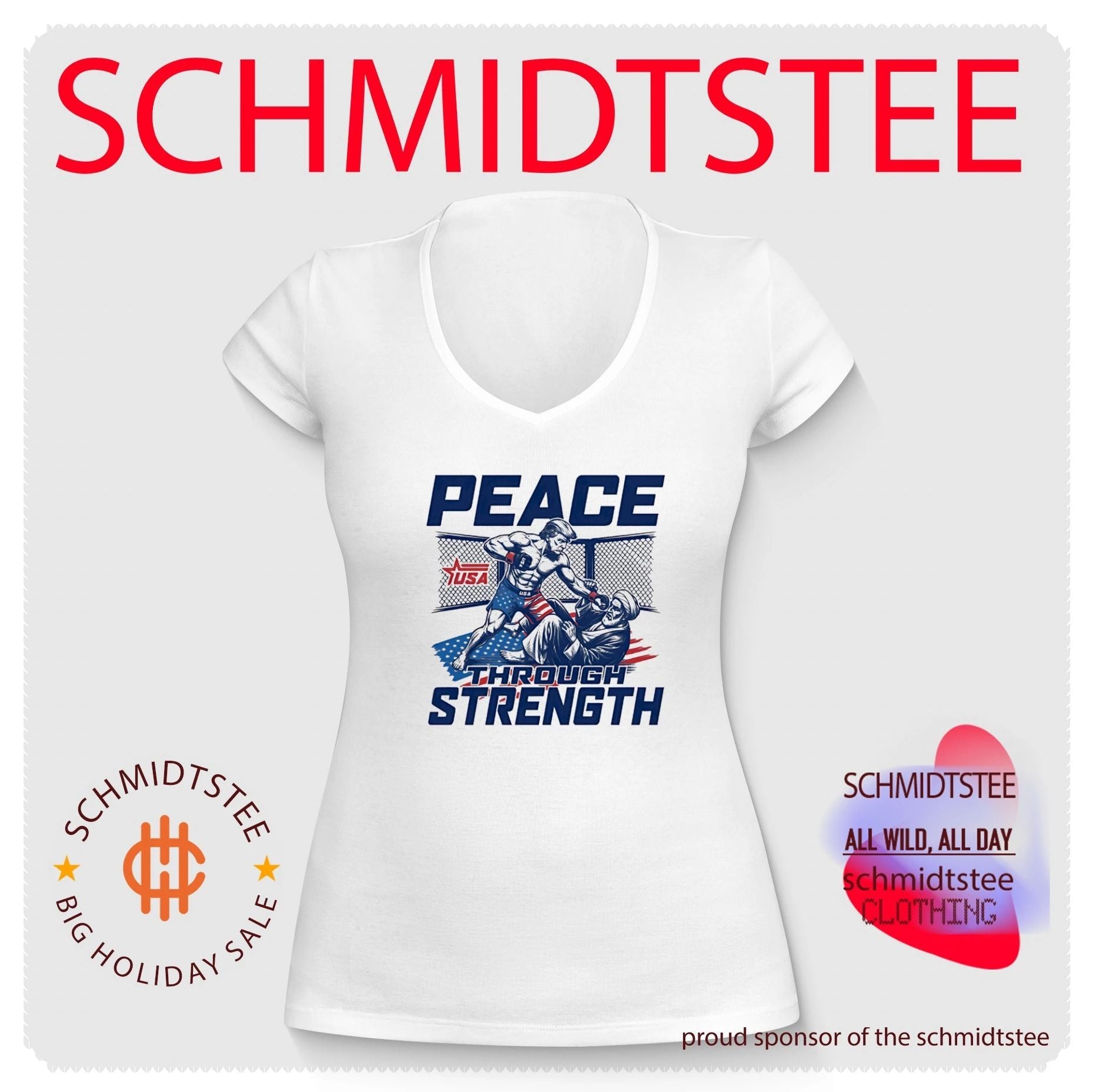 Donald Trump MMA Peace Through Strength shirt