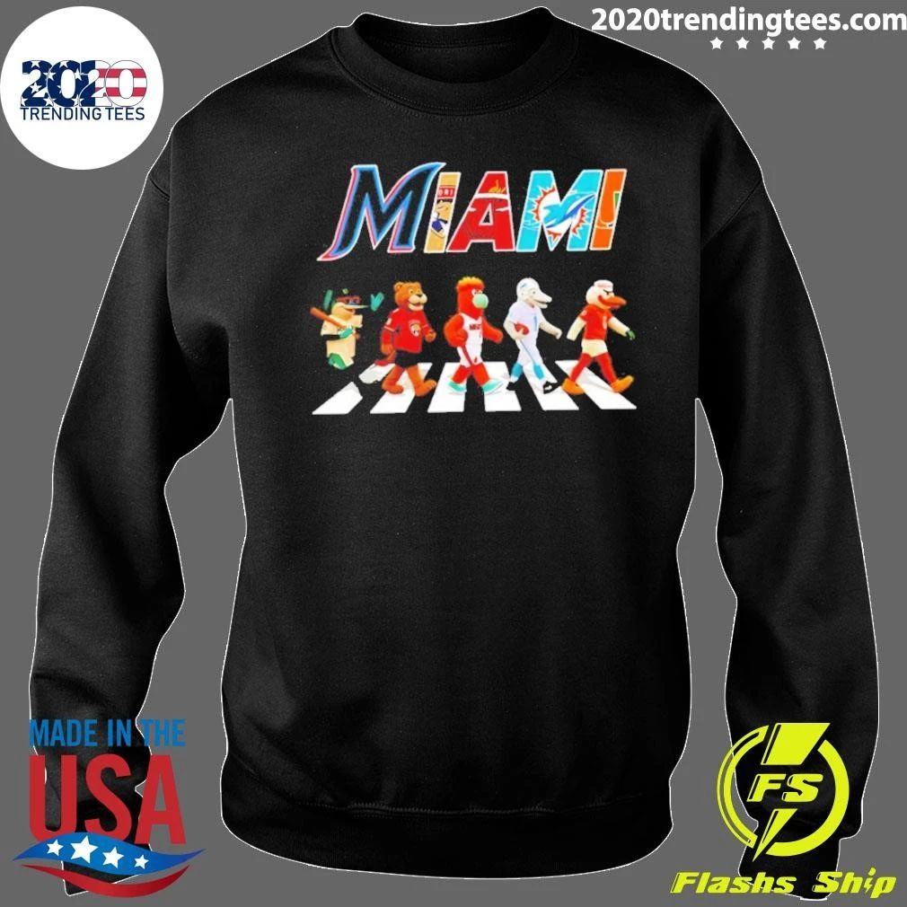 Miami Sports Mascots Abbey Road Graphic Shirt