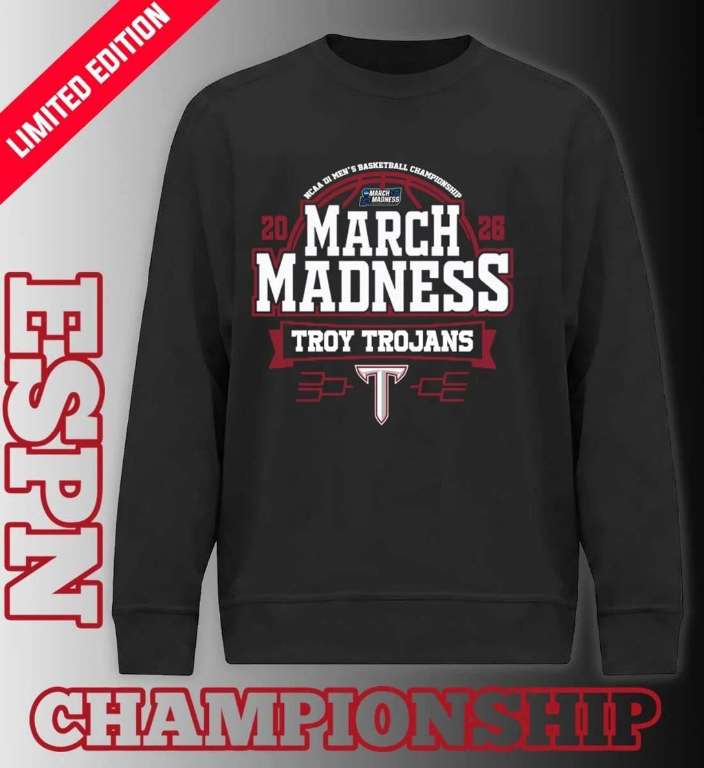 Troy Trojans Tigers March Madness 2026 NCAA DI Men’s Basketball Tournament T-Shirt