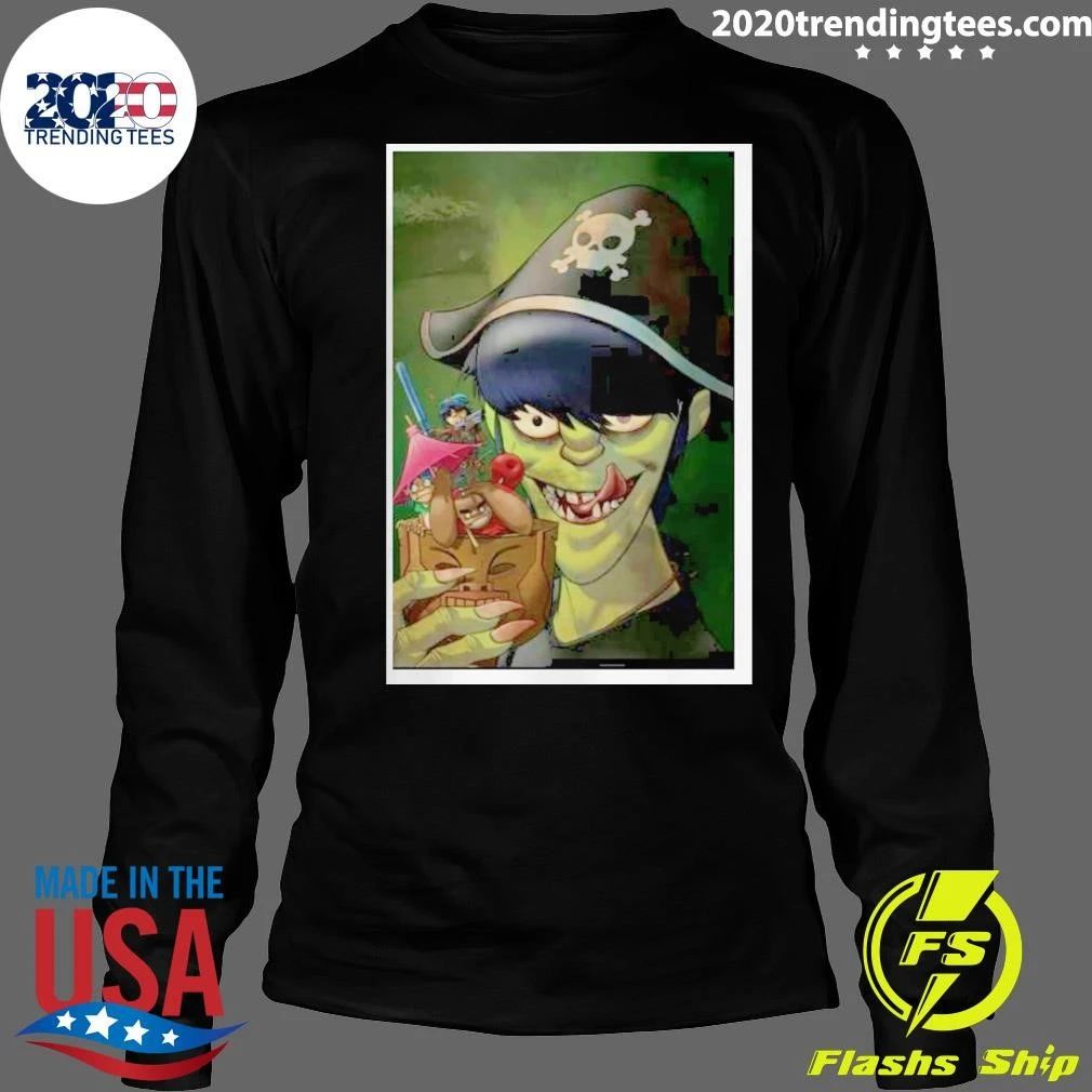 GORILLAZ Pirate Cocktail Shirt