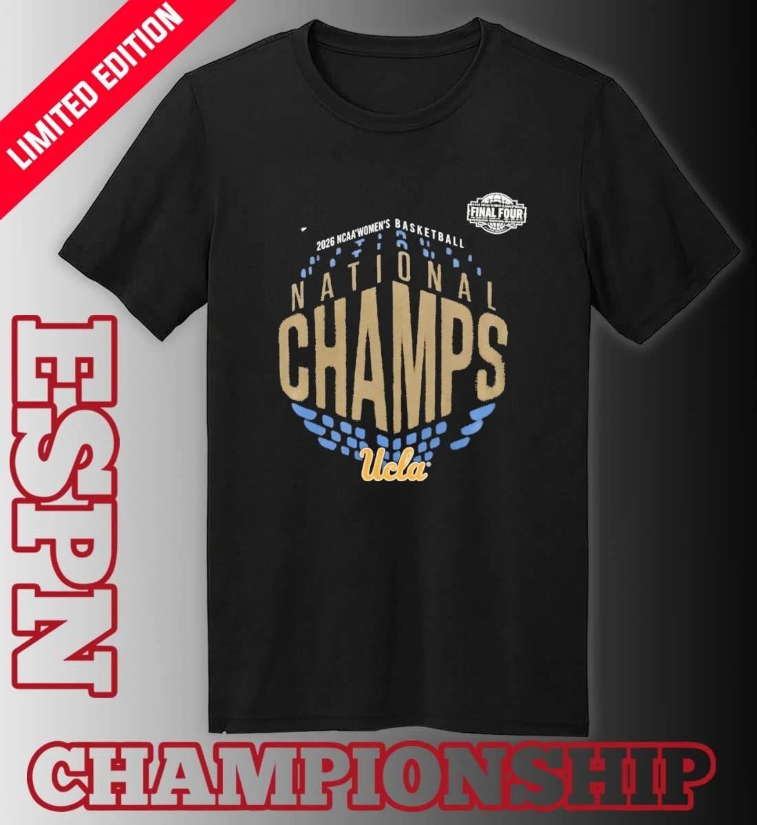 UCLA Bruins 2026 NCAA Women’s Basketball National Champions Locker Room T-Shirt