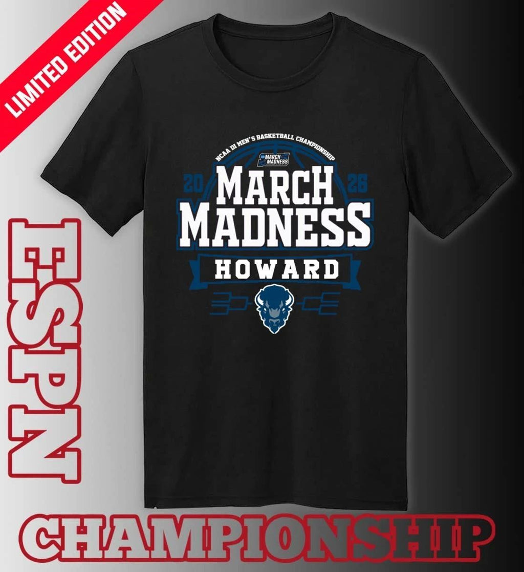 Howard Bisons 2026 NCAA Men’s Basketball March Madness Bound Shirt
