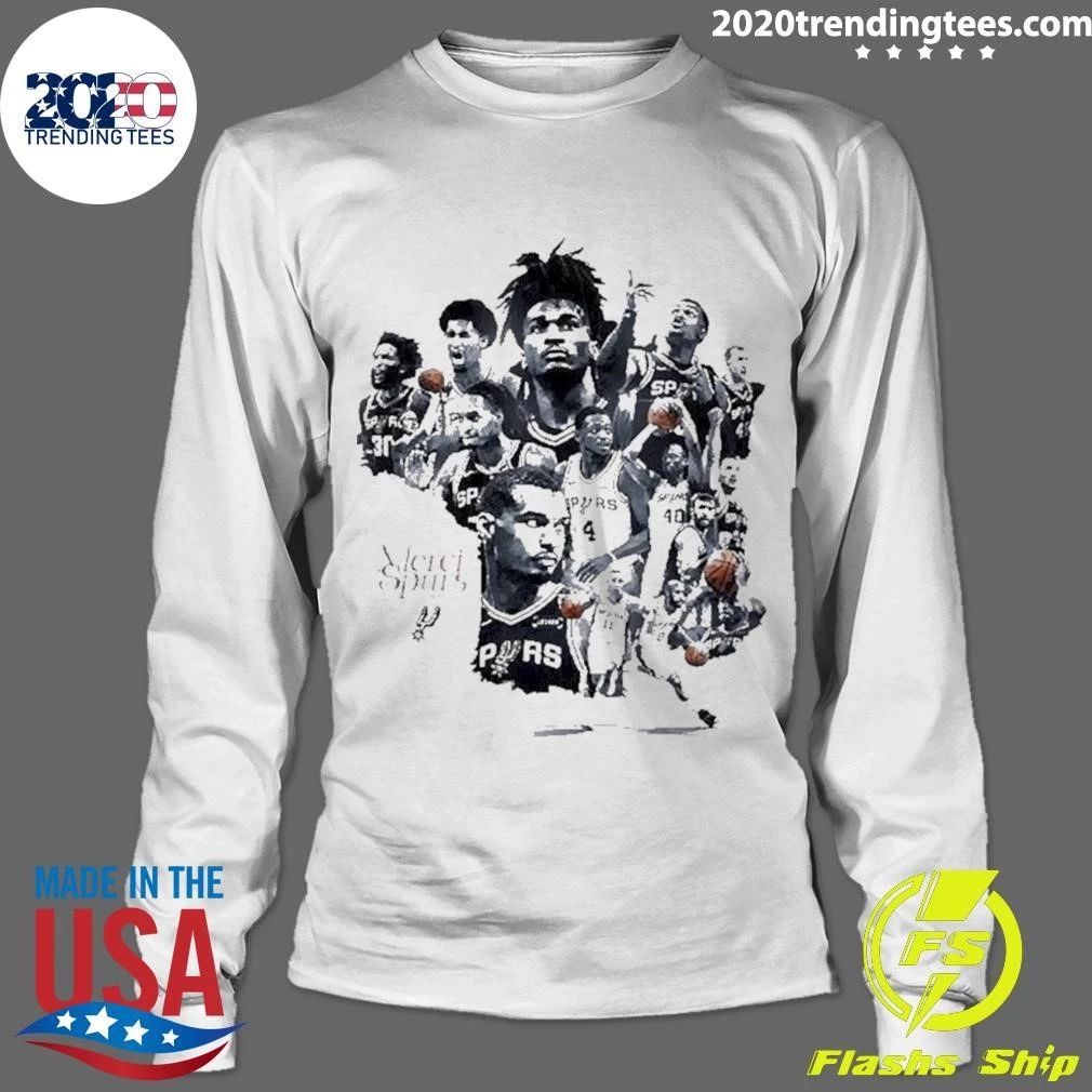 Merci Les Spurs Victor Wembanyama San Antonio Nba 2026 Shirt
