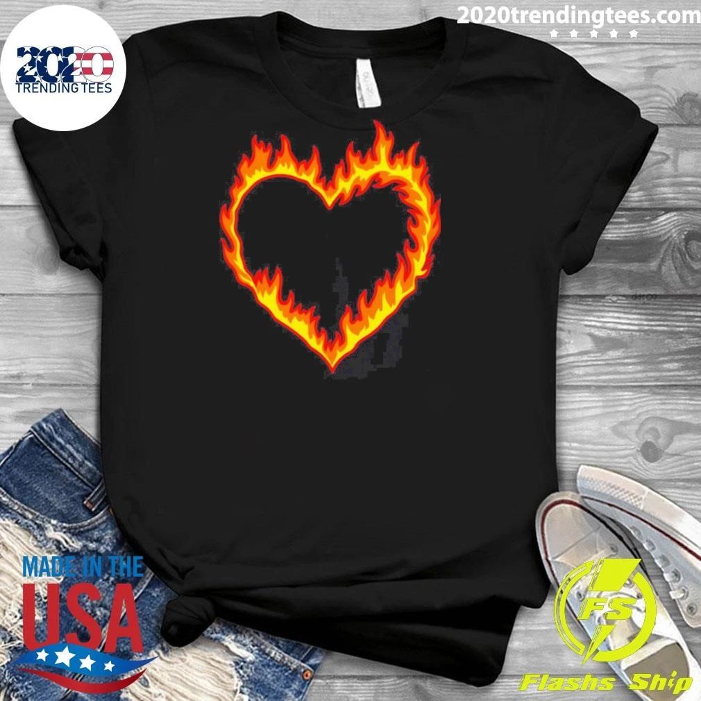 All American Lena Croft Fire Heart Shirt