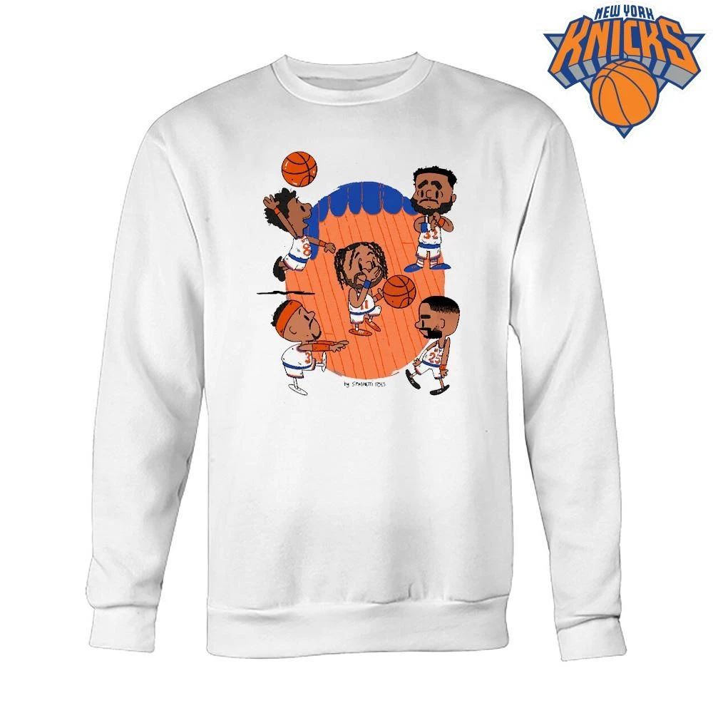 Knicks Champions NBA 2026 Cartoon Players Shirt