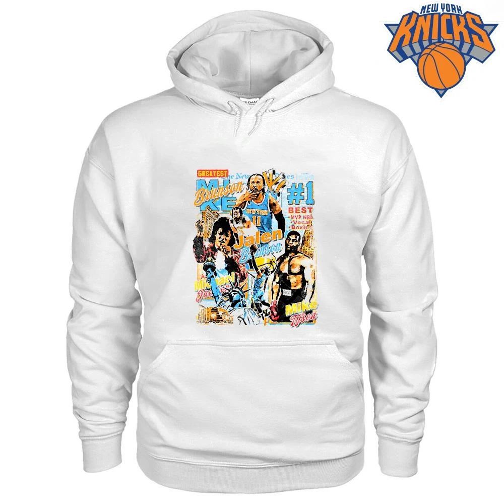Jalen Brunson Michael Jackson Mike Tyson Vintage Bootleg New York Culture Basketball Music Boxing Mashup Bootleg Graphic Comfort Styles Shirt