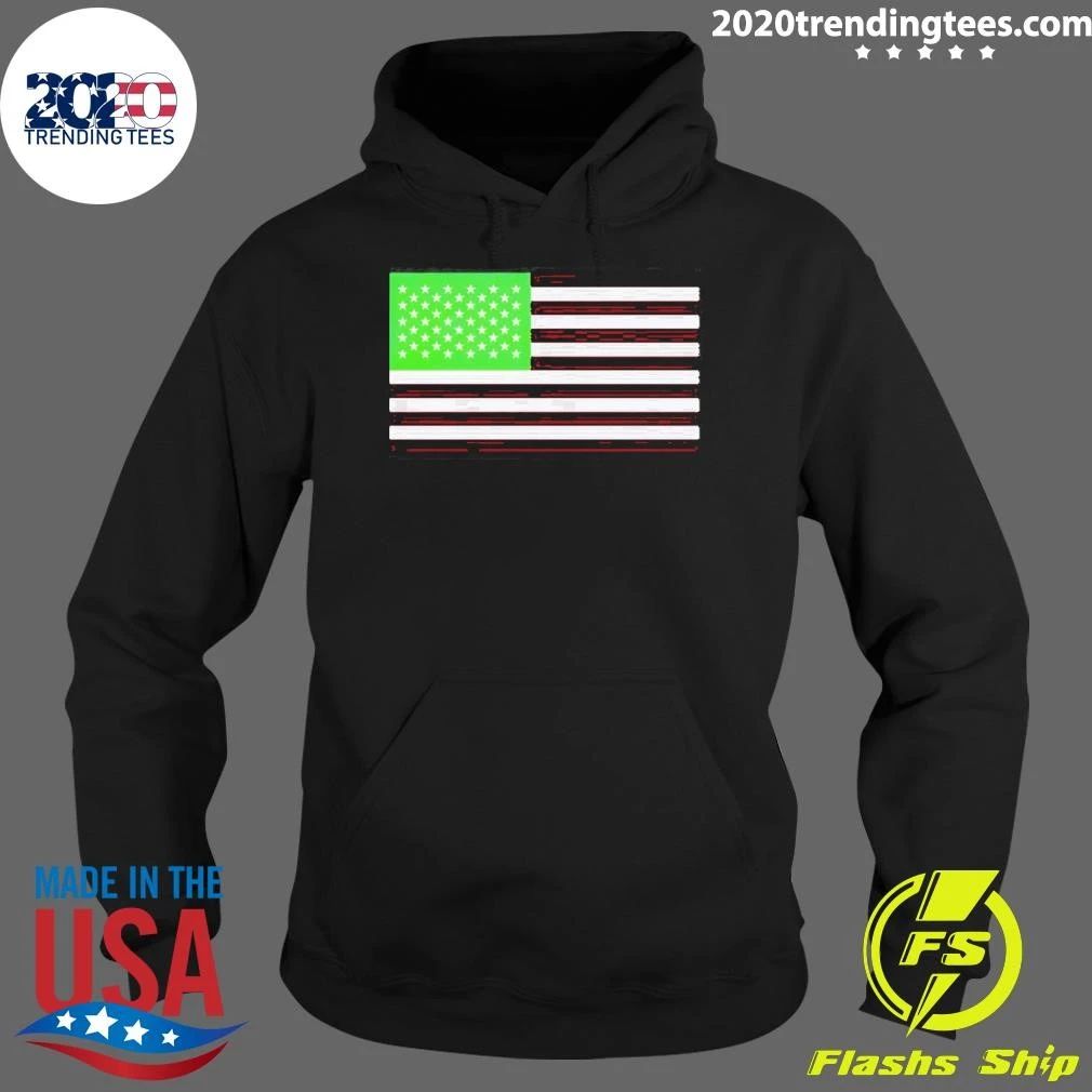 Algae Reflecting Pond United States National Flag Usa 4th Of July Shirt